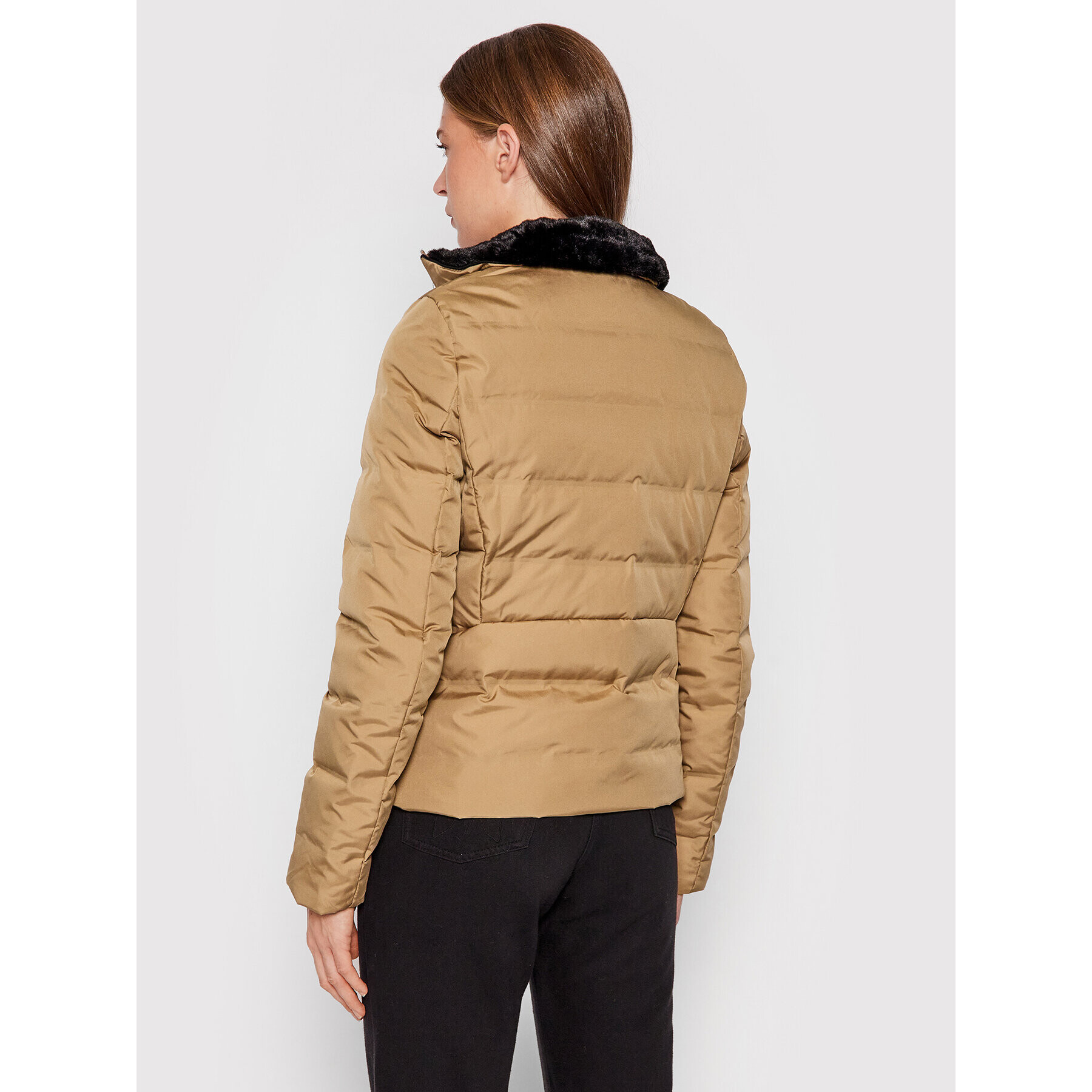 Vero Moda Пухено яке Dolly 10247684 Бежов Regular Fit - Pepit.bg