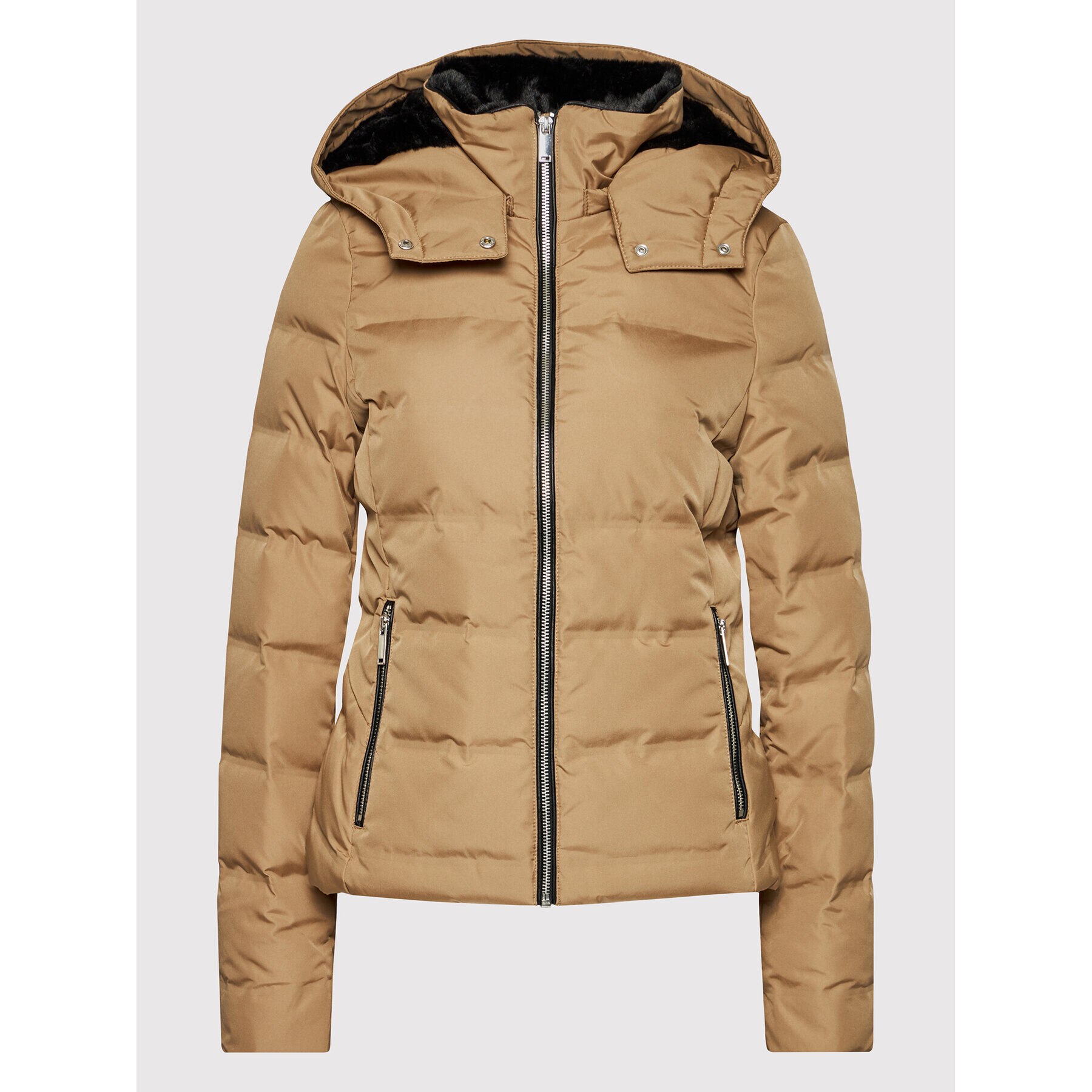 Vero Moda Пухено яке Dolly 10247684 Бежов Regular Fit - Pepit.bg