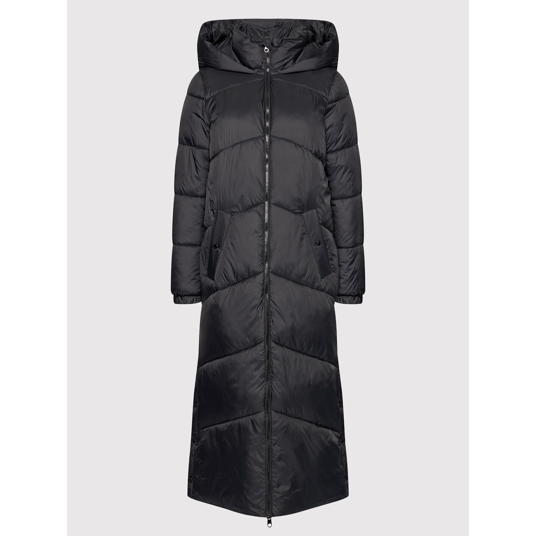 Vero Moda Пухено яке Uppsala 10250637 Черен Regular Fit - Pepit.bg