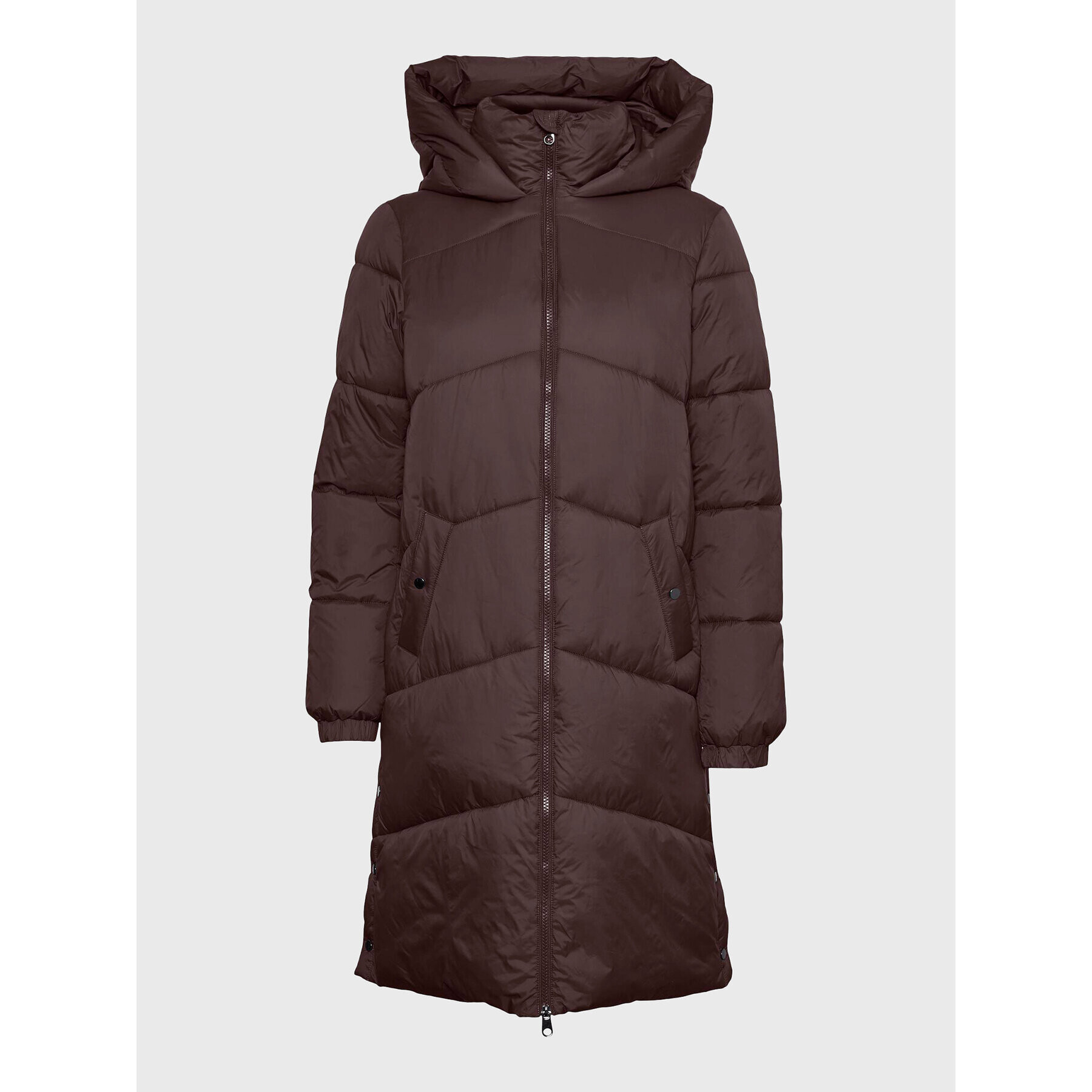 Vero Moda Пухено яке Uppsala 10270146 Кафяв Regular Fit - Pepit.bg