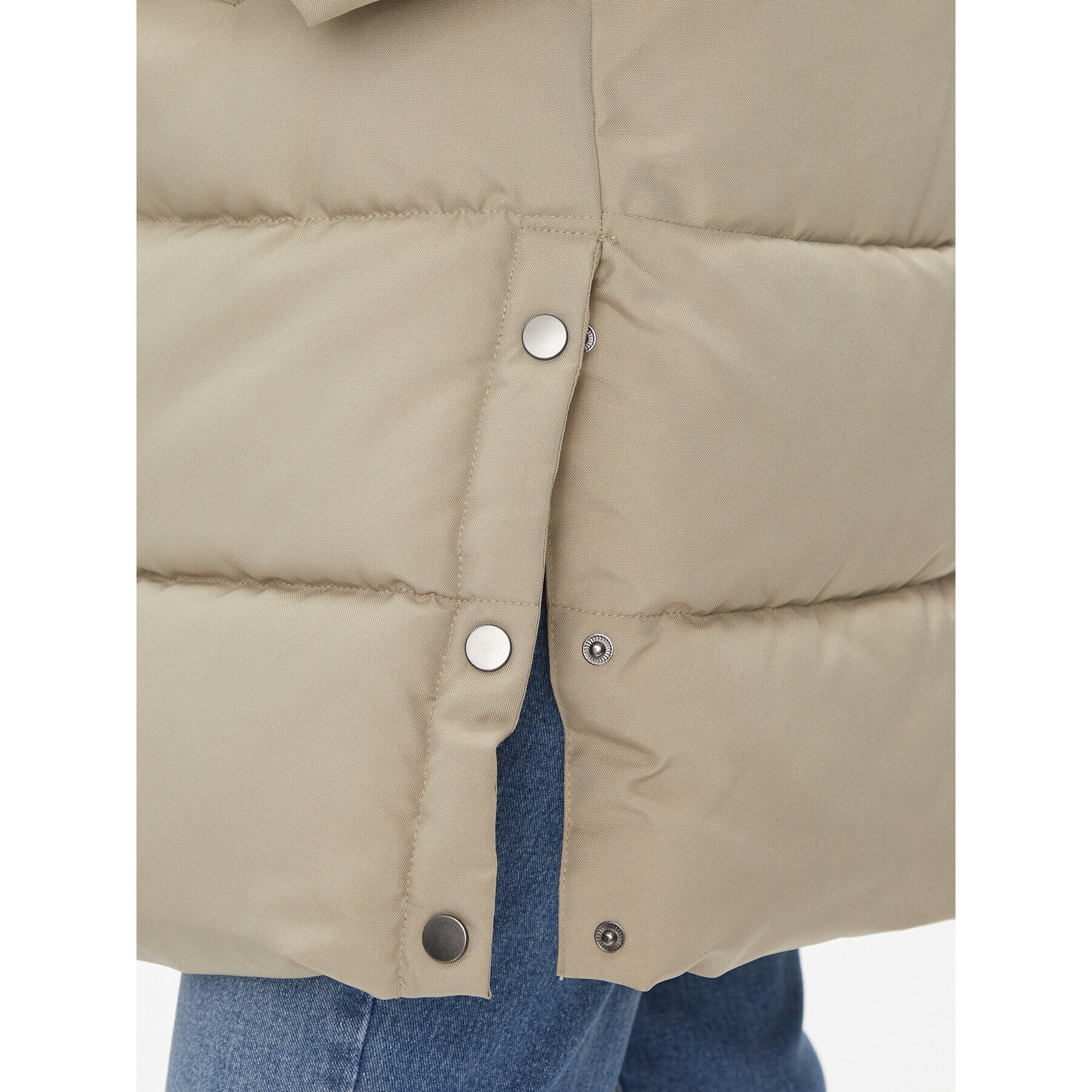 Vero Moda Пухено яке 10289478 Бежов Regular Fit - Pepit.bg