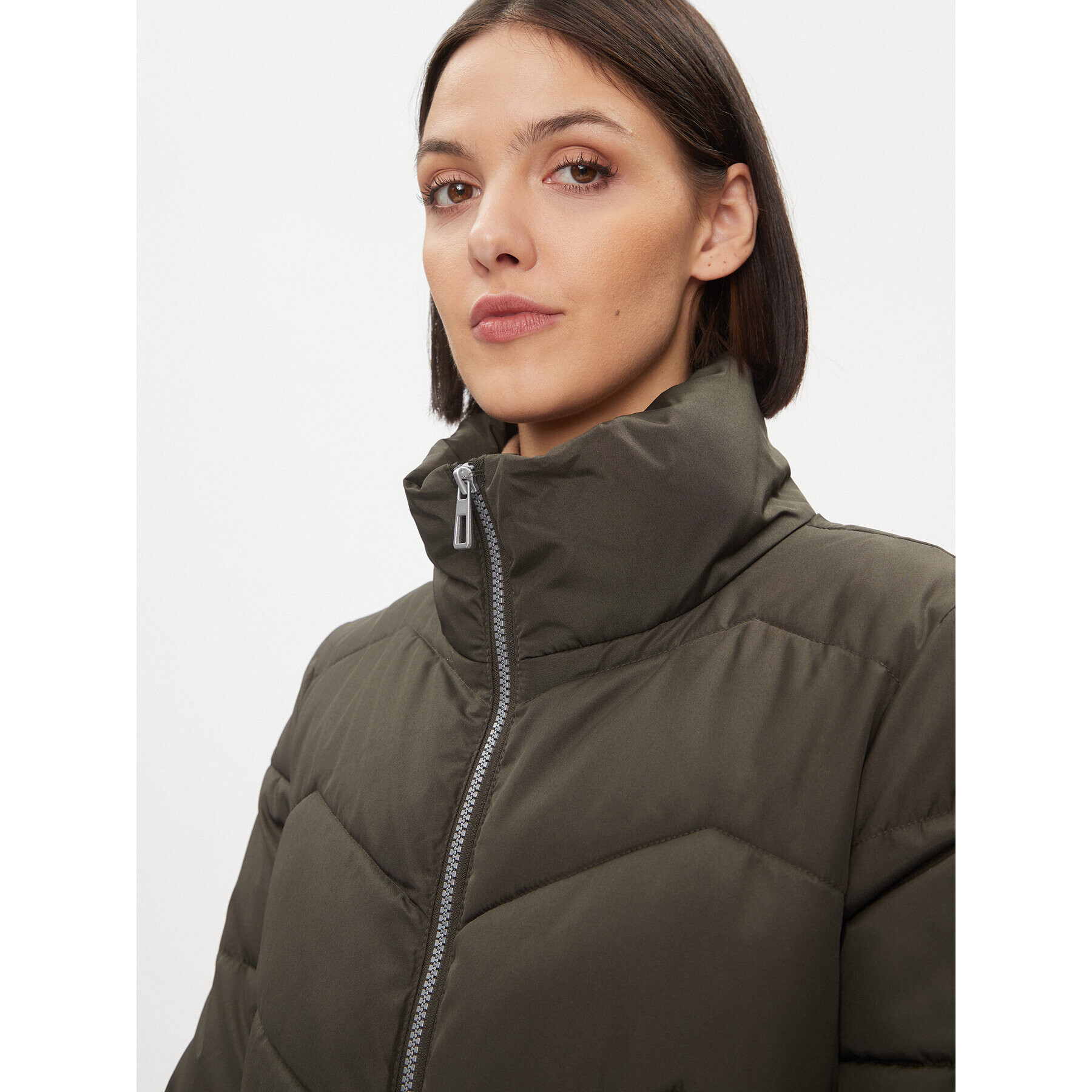 Vero Moda Пухено яке 10289824 Сив Regular Fit - Pepit.bg