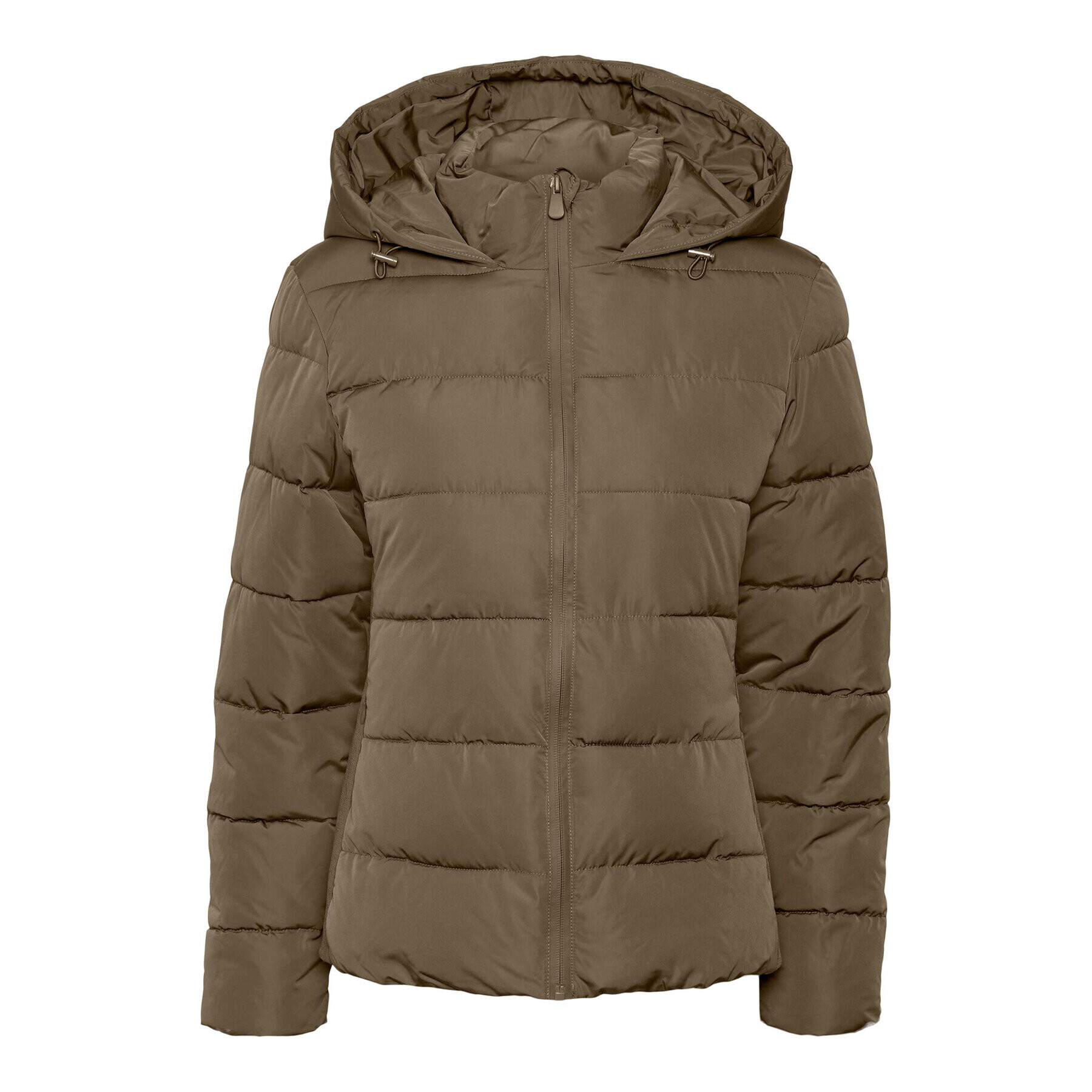 Vero Moda Пухено яке 10289837 Кафяв Regular Fit - Pepit.bg