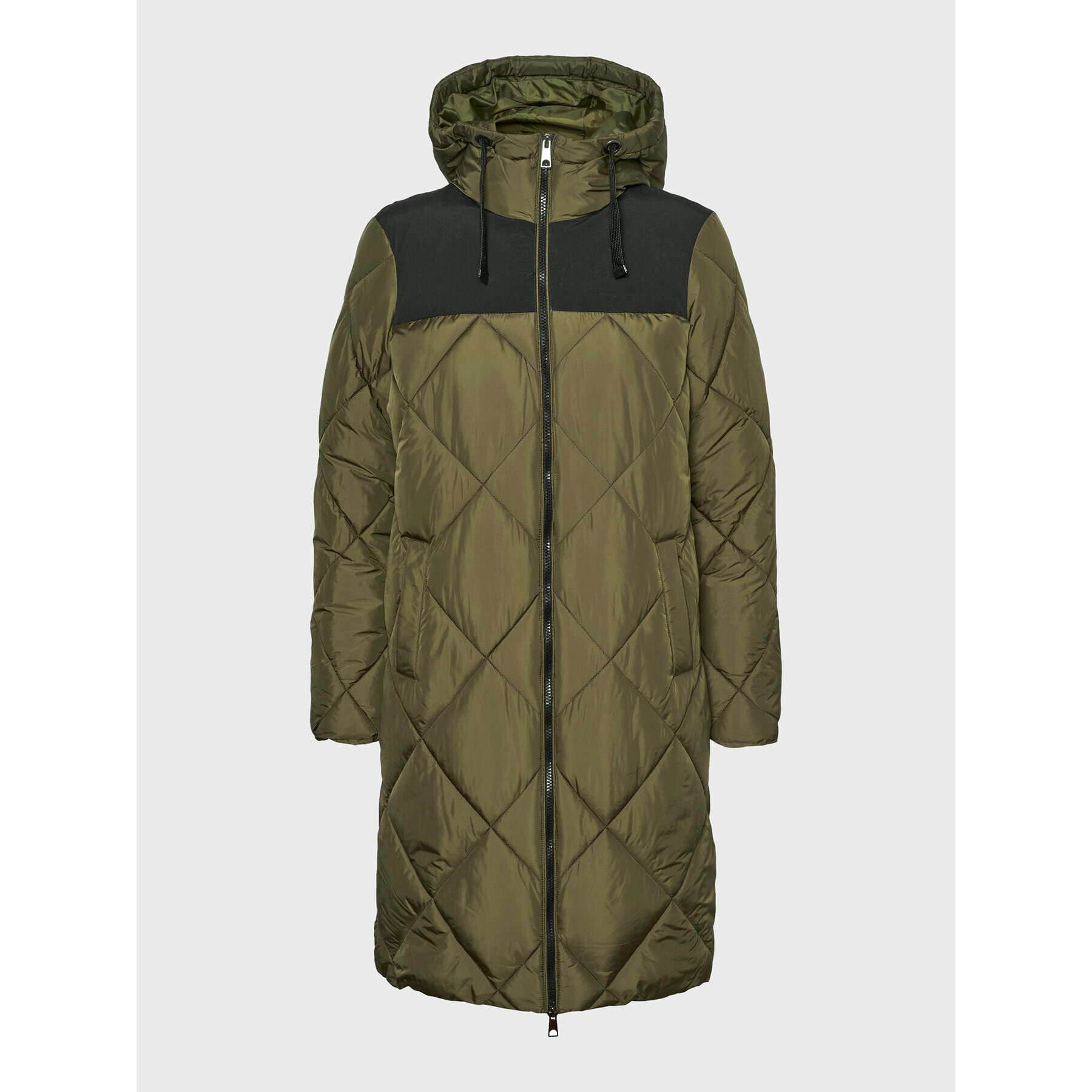Vero Moda Пухено яке Liberty 10270240 Зелен Regular Fit - Pepit.bg