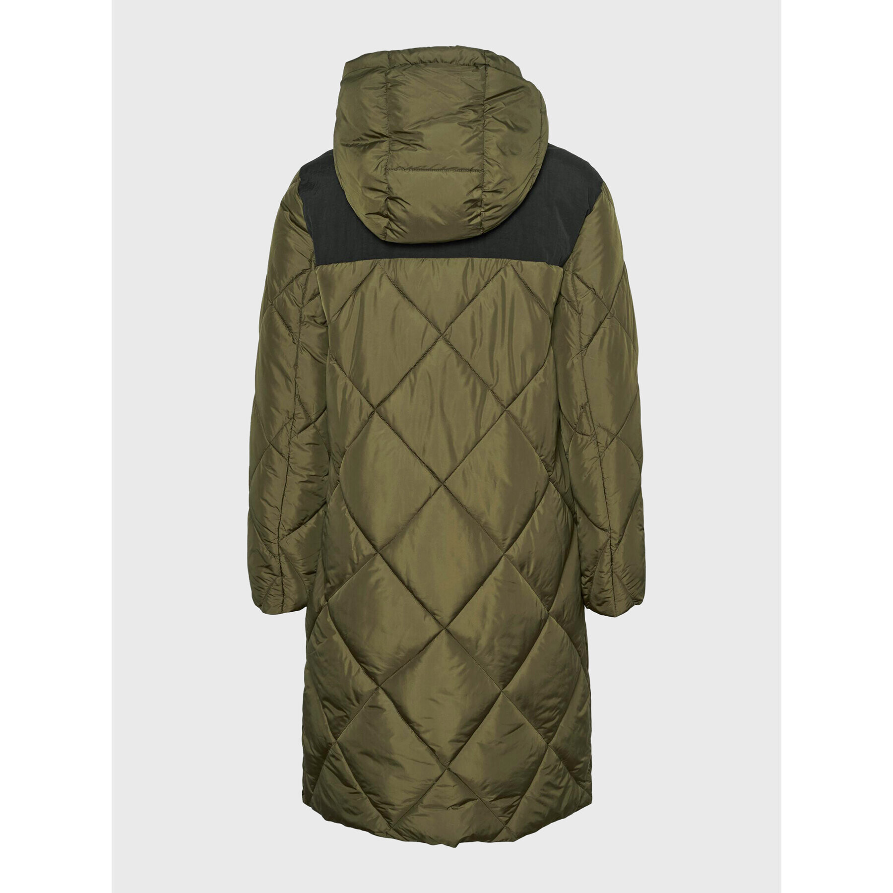 Vero Moda Пухено яке Liberty 10270240 Зелен Regular Fit - Pepit.bg