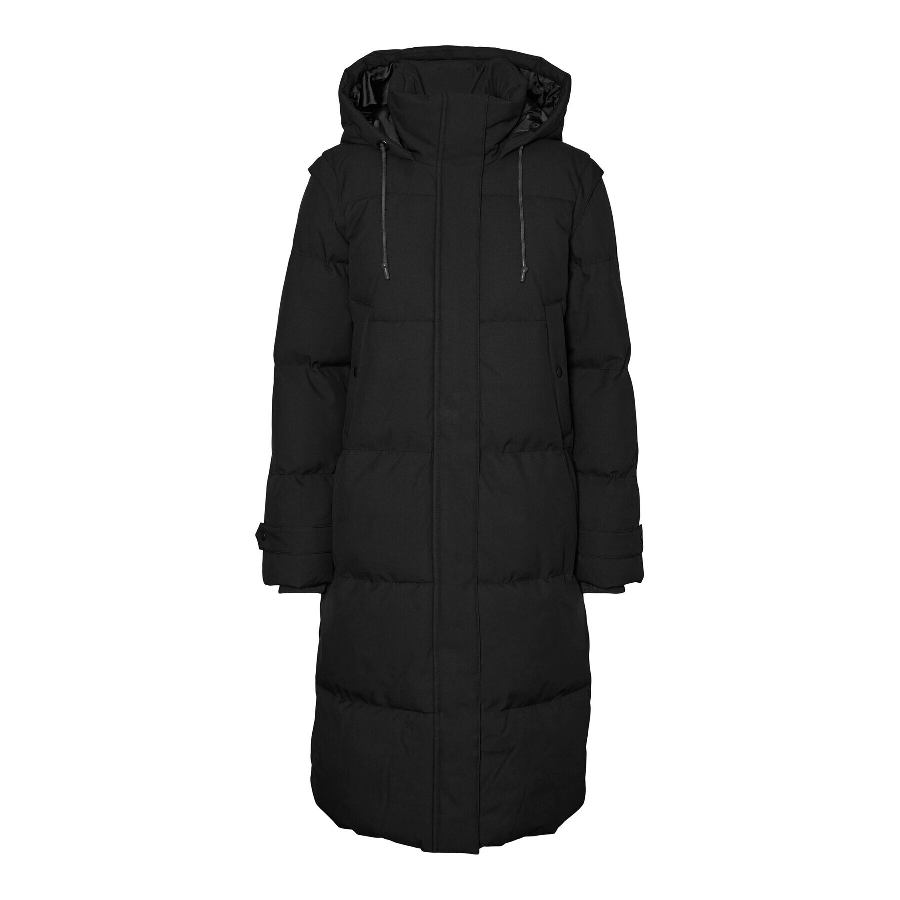 Vero Moda Пухено яке Margaret 10270066 Черен Regular Fit - Pepit.bg