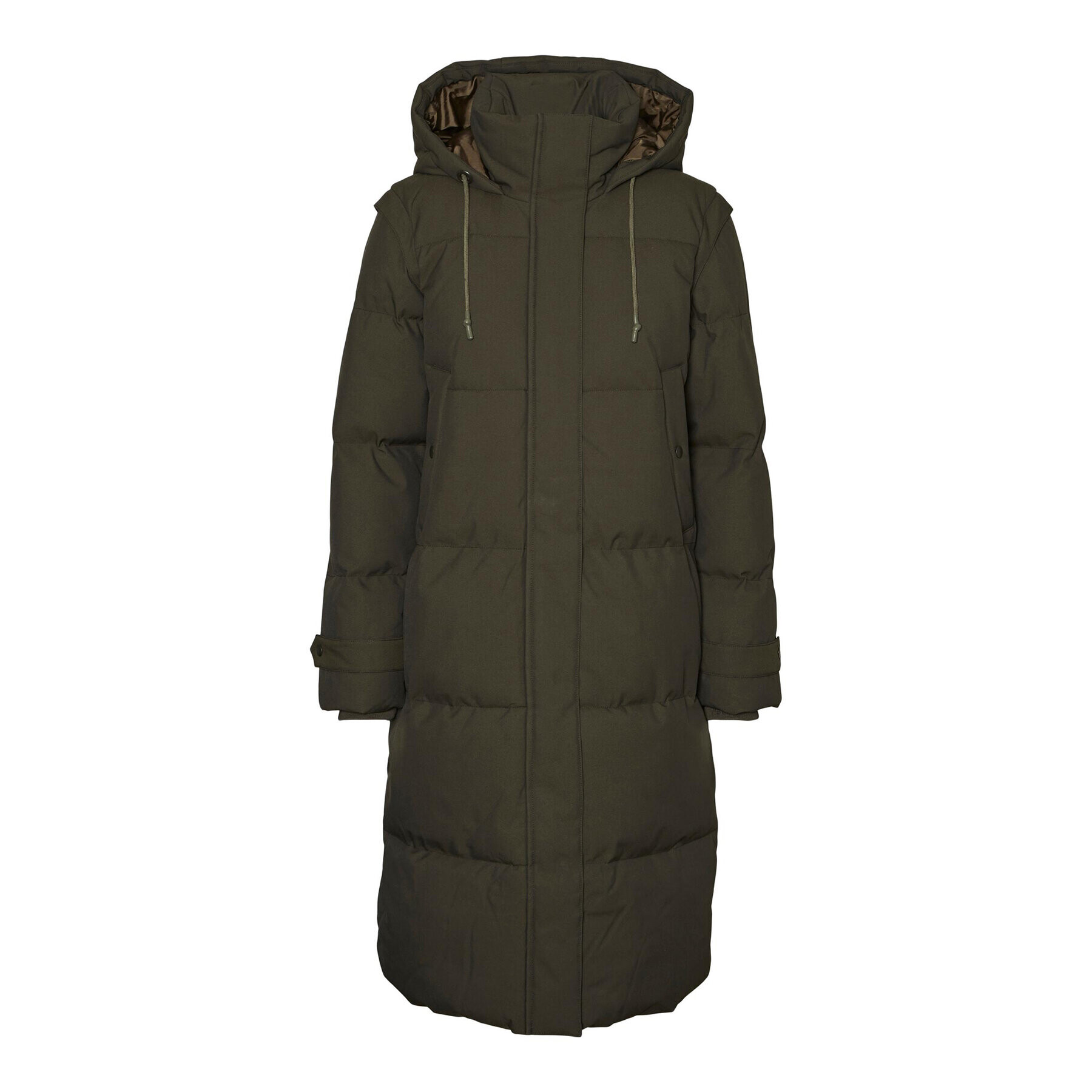 Vero Moda Пухено яке Margaret 10270066 Зелен Regular Fit - Pepit.bg