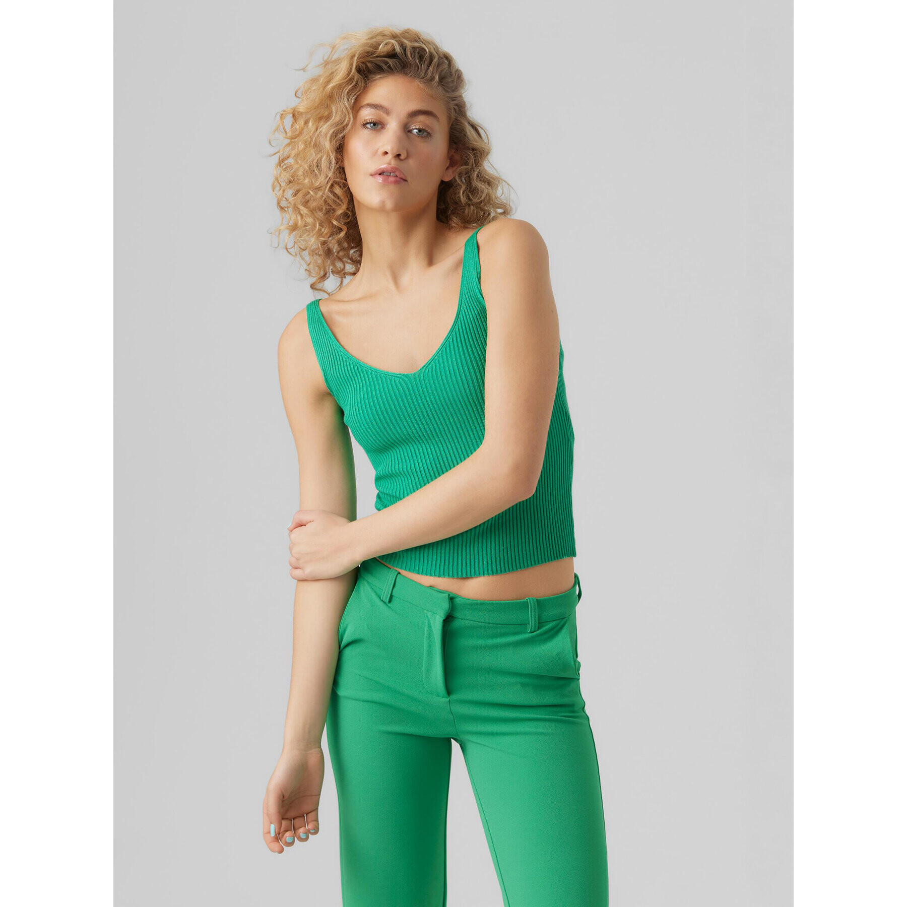 Vero Moda топ Glory 10264760 Зелен Regular Fit - Pepit.bg