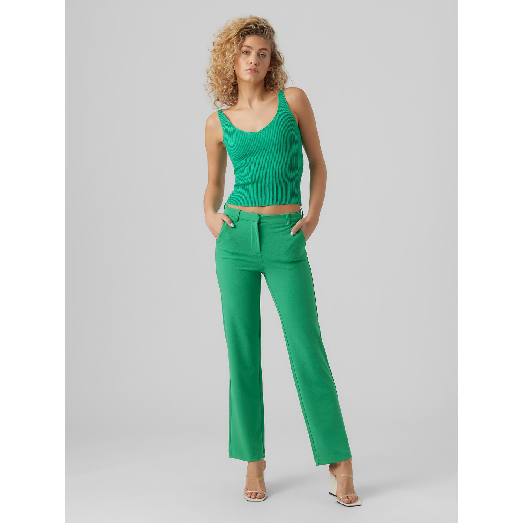 Vero Moda топ Glory 10264760 Зелен Regular Fit - Pepit.bg