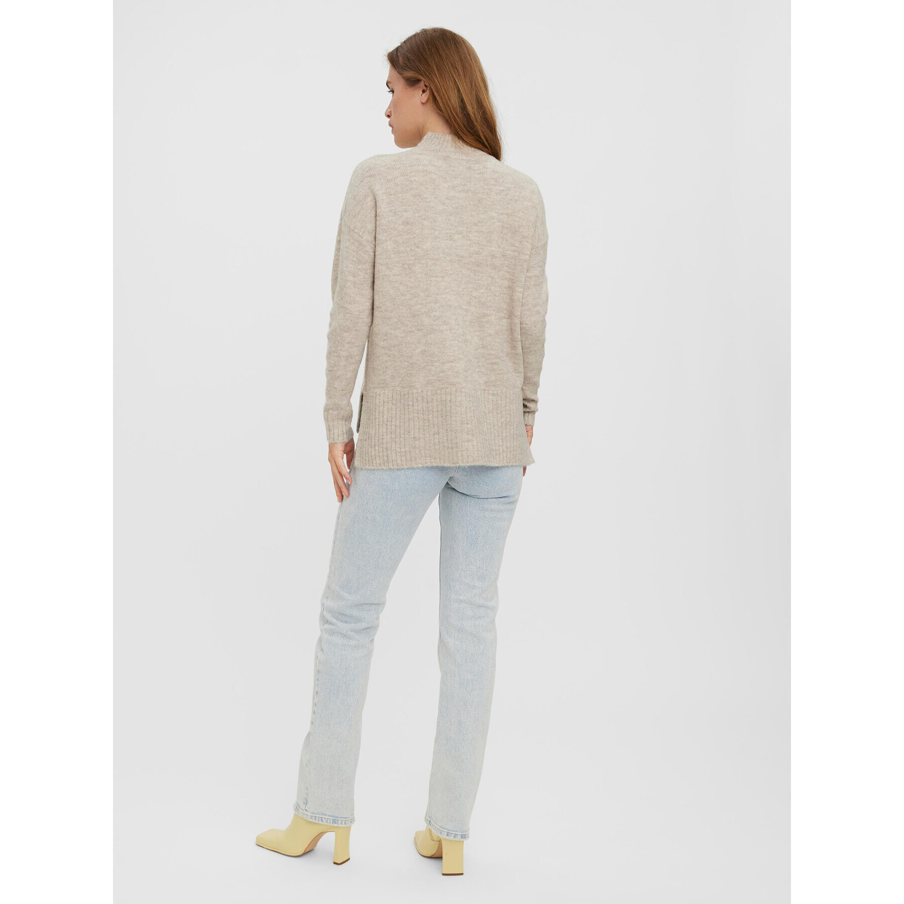 Vero Moda Пуловер 10269229 Бежов Regular Fit - Pepit.bg