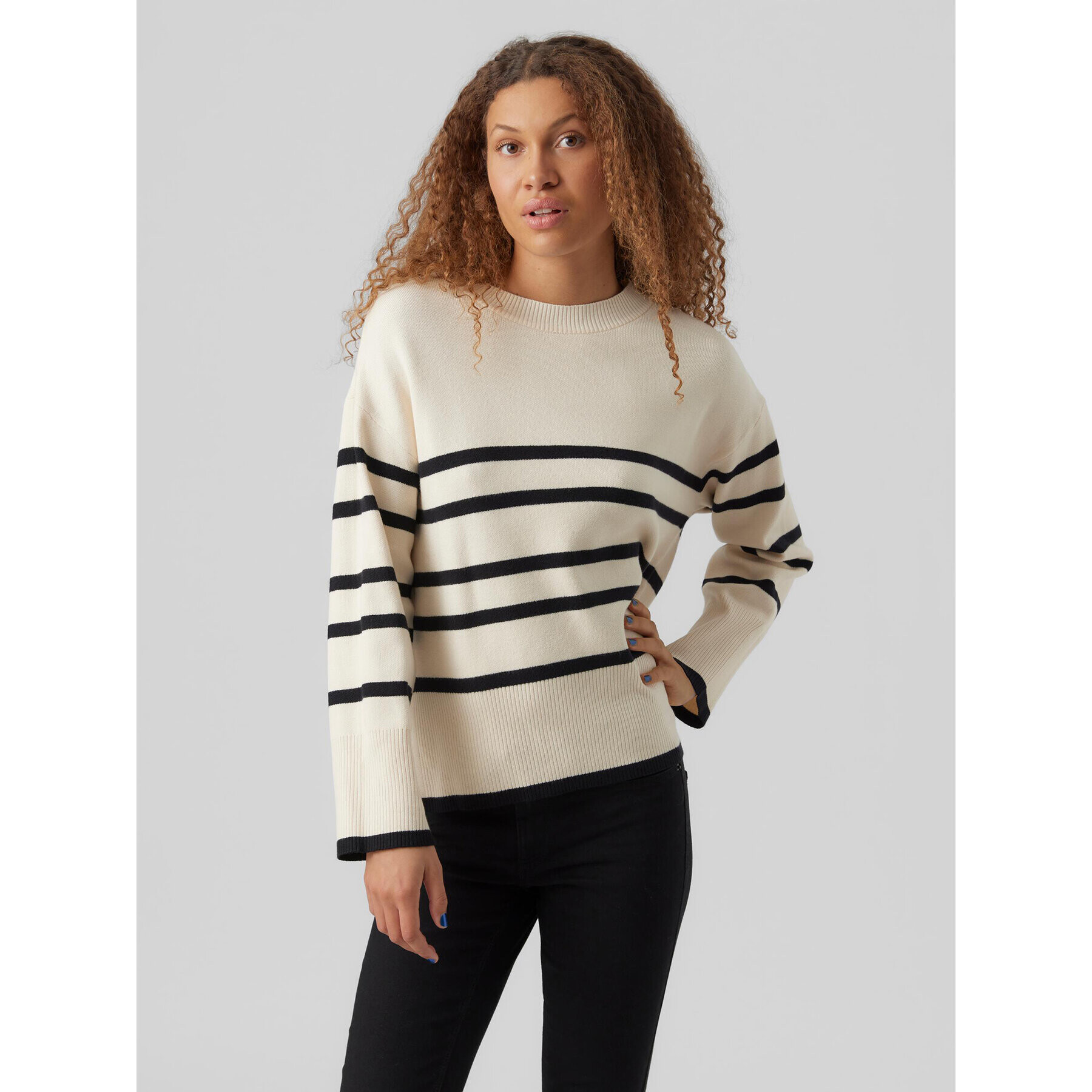 Vero Moda Пуловер 10278319 Бежов Regular Fit - Pepit.bg