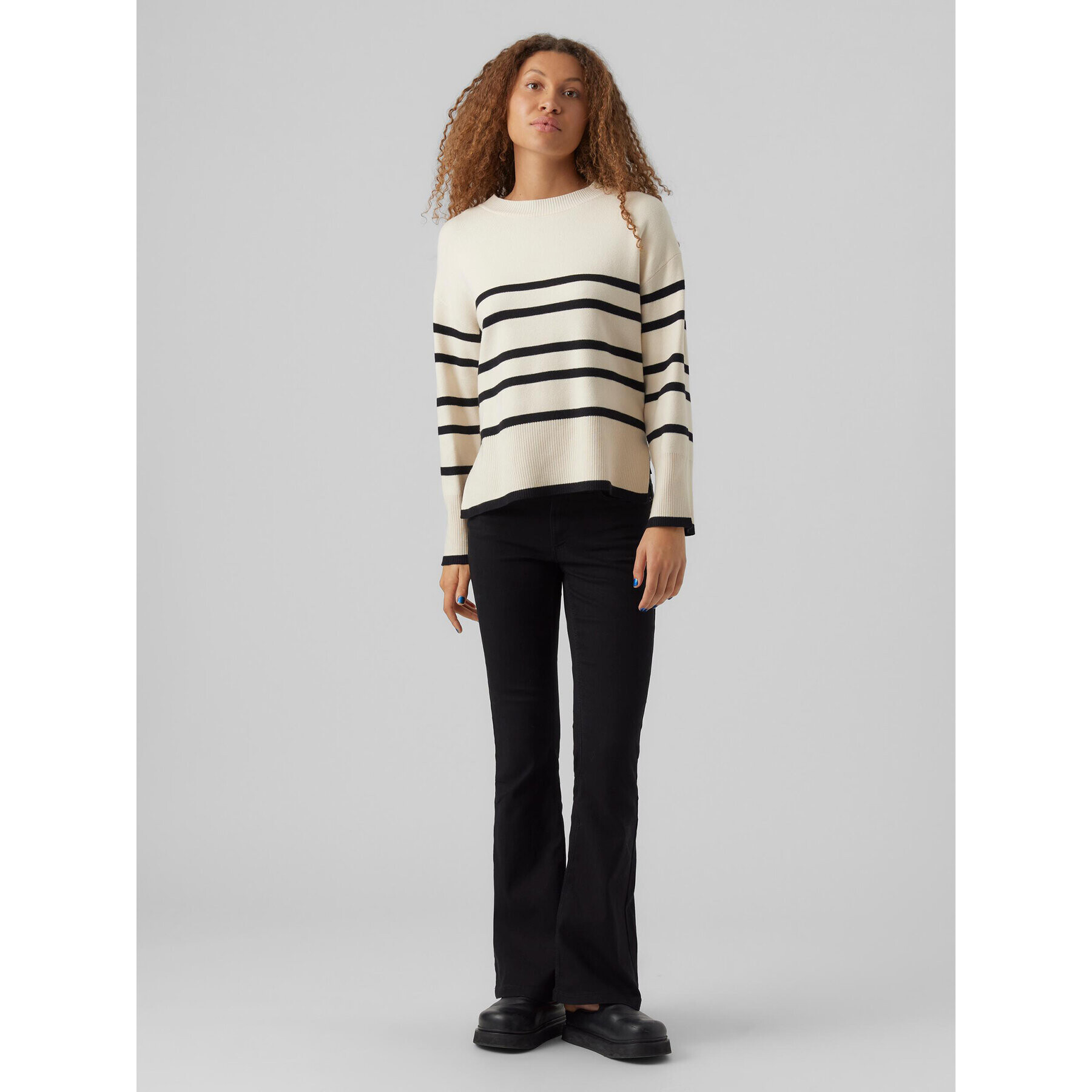Vero Moda Пуловер 10278319 Бежов Regular Fit - Pepit.bg