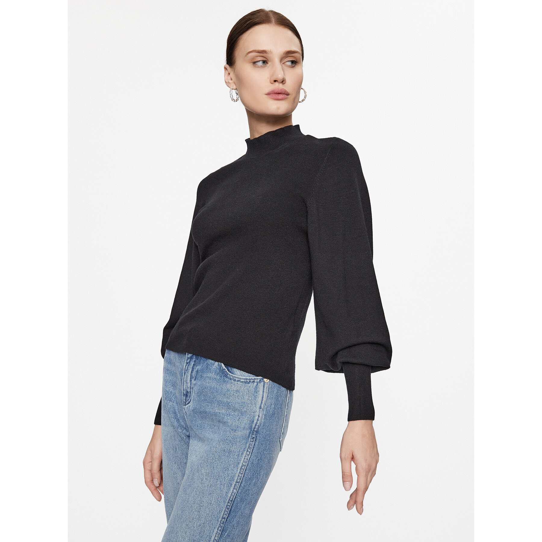Vero Moda Пуловер 10290671 Черен Regular Fit - Pepit.bg