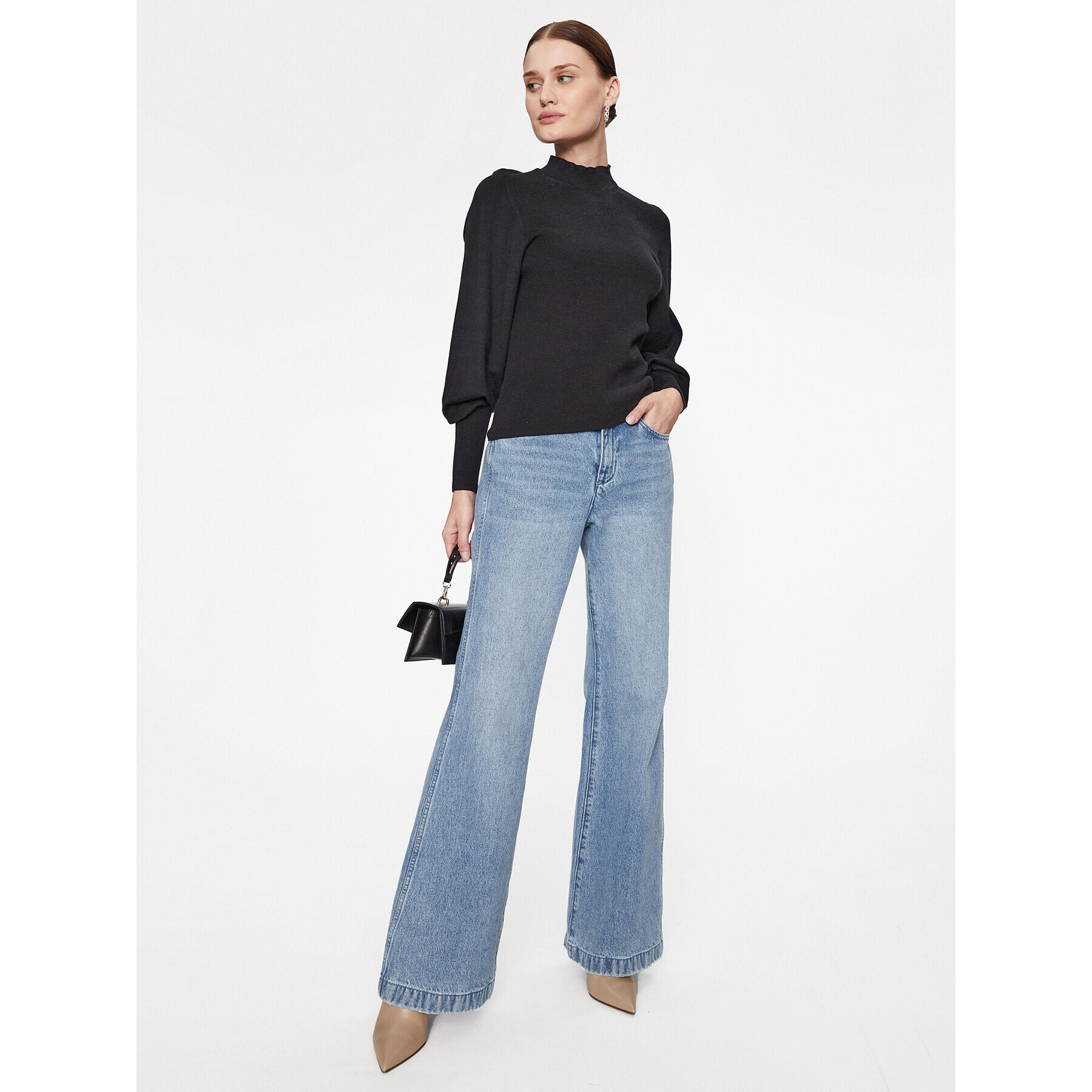 Vero Moda Пуловер 10290671 Черен Regular Fit - Pepit.bg