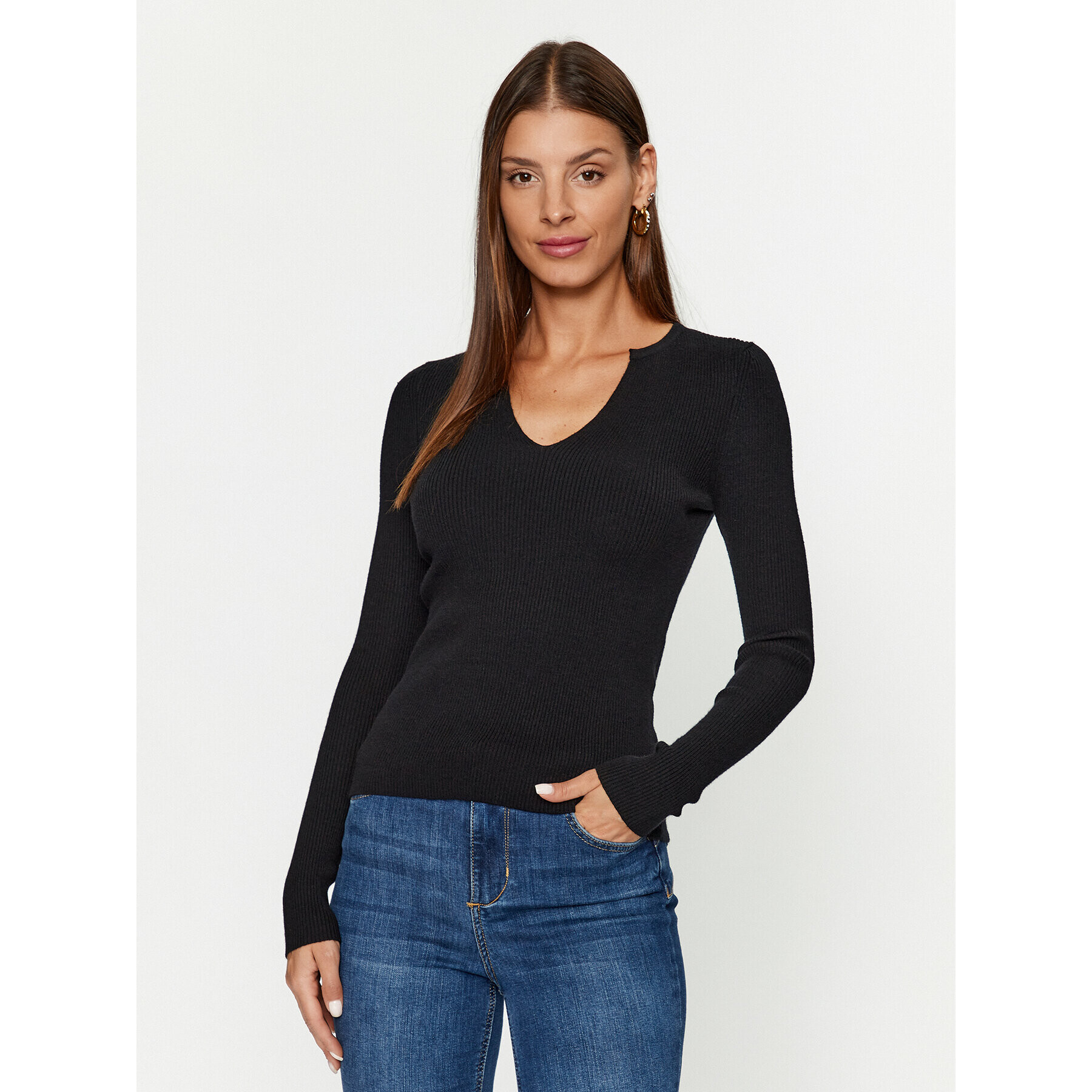 Vero Moda Пуловер 10291120 Черен Slim Fit - Pepit.bg