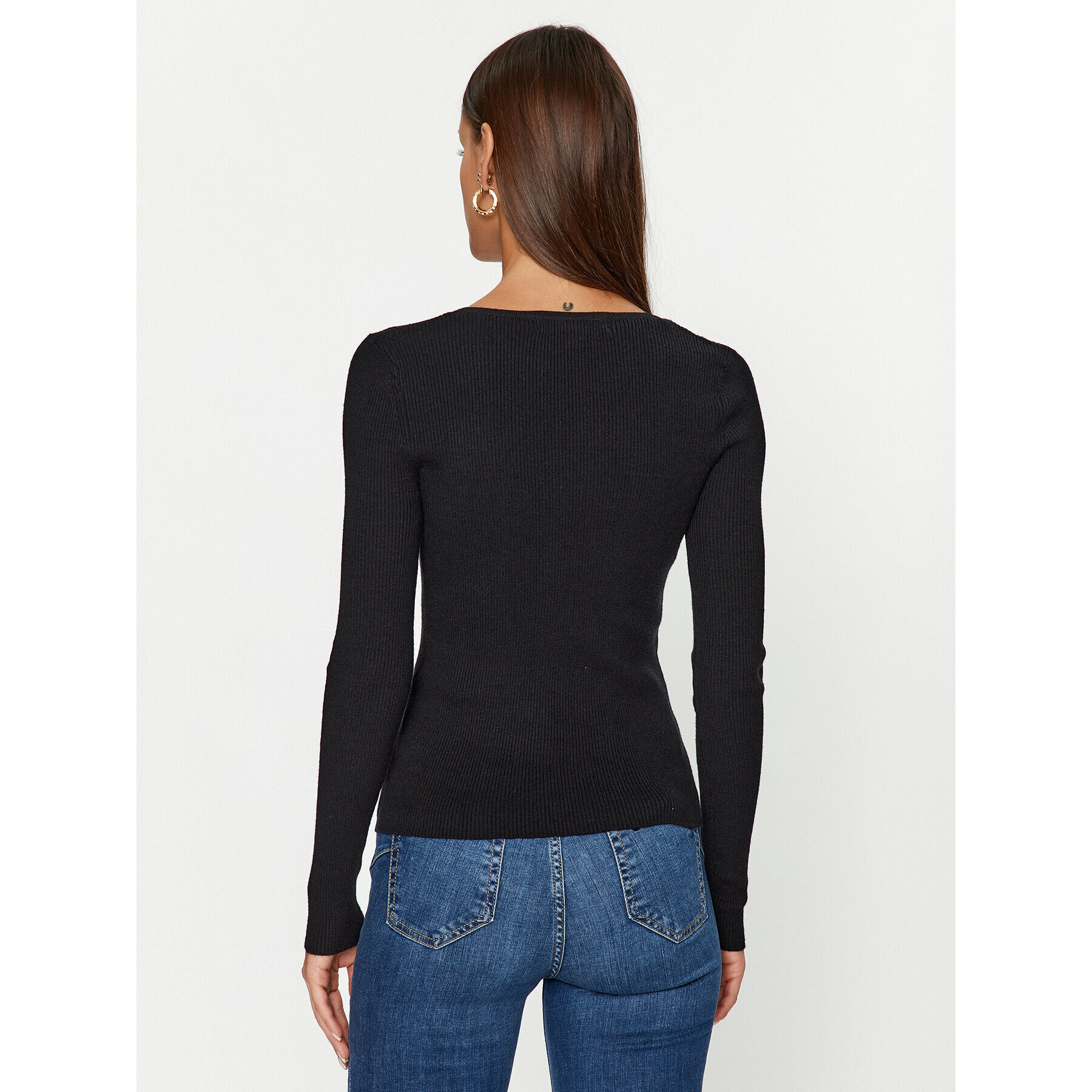 Vero Moda Пуловер 10291120 Черен Slim Fit - Pepit.bg