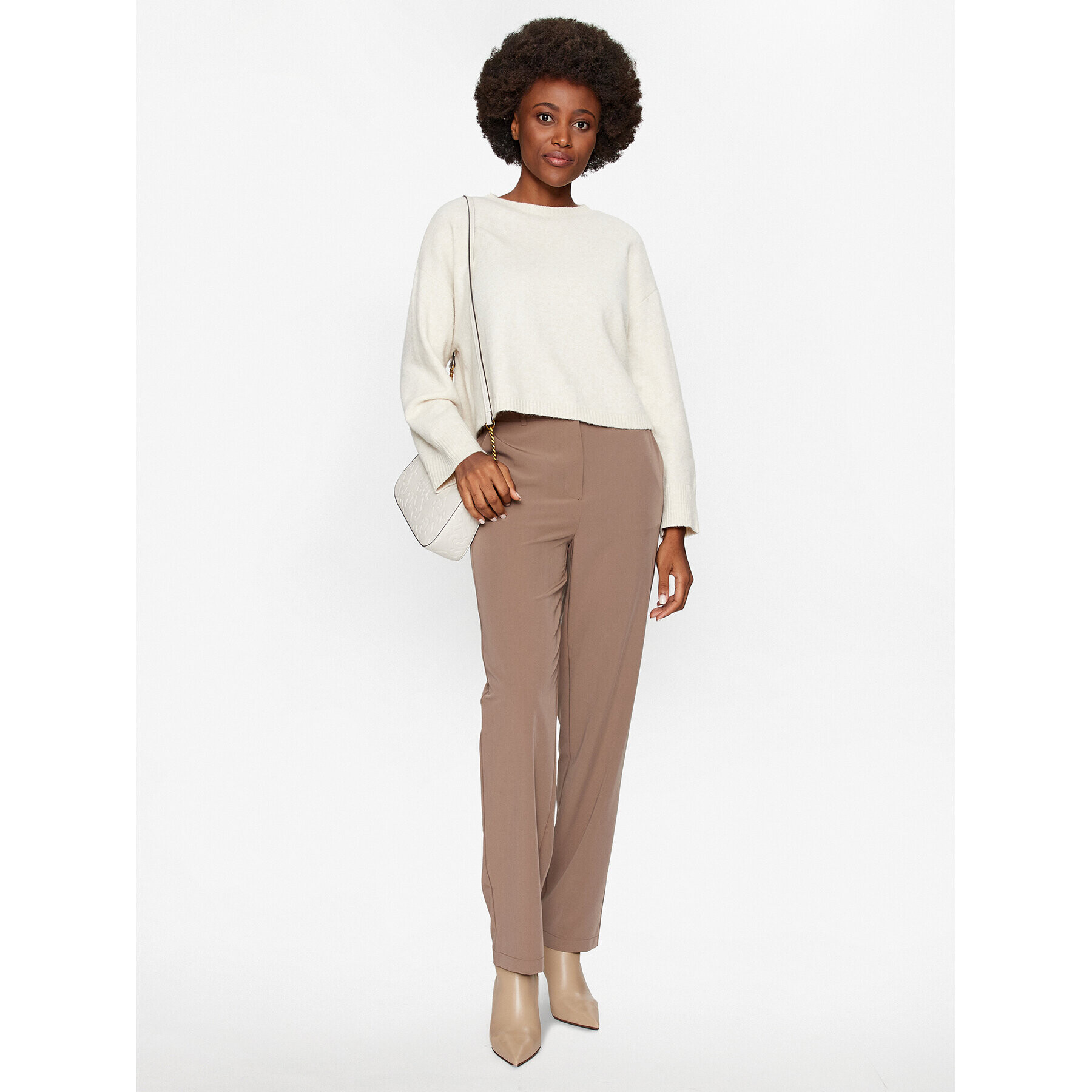 Vero Moda Пуловер 10291696 Бежов Regular Fit - Pepit.bg