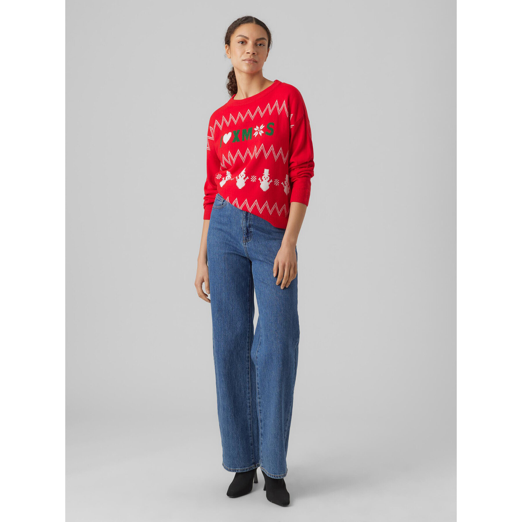 Vero Moda Пуловер 10292667 Червен Regular Fit - Pepit.bg