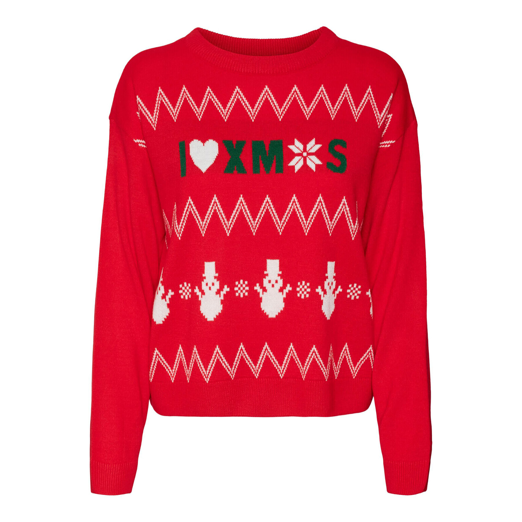 Vero Moda Пуловер 10292667 Червен Regular Fit - Pepit.bg