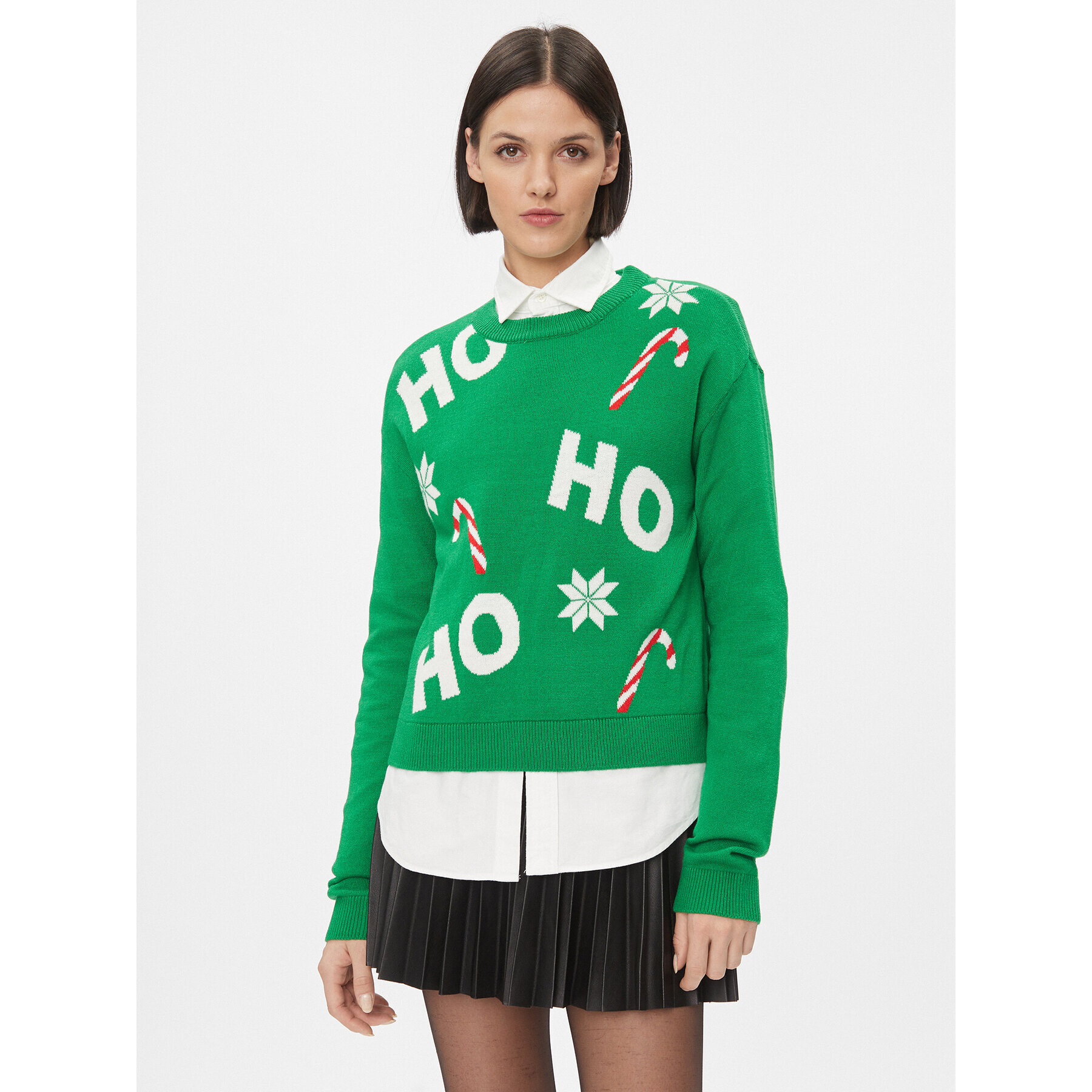 Vero Moda Пуловер 10292667 Зелен Regular Fit - Pepit.bg