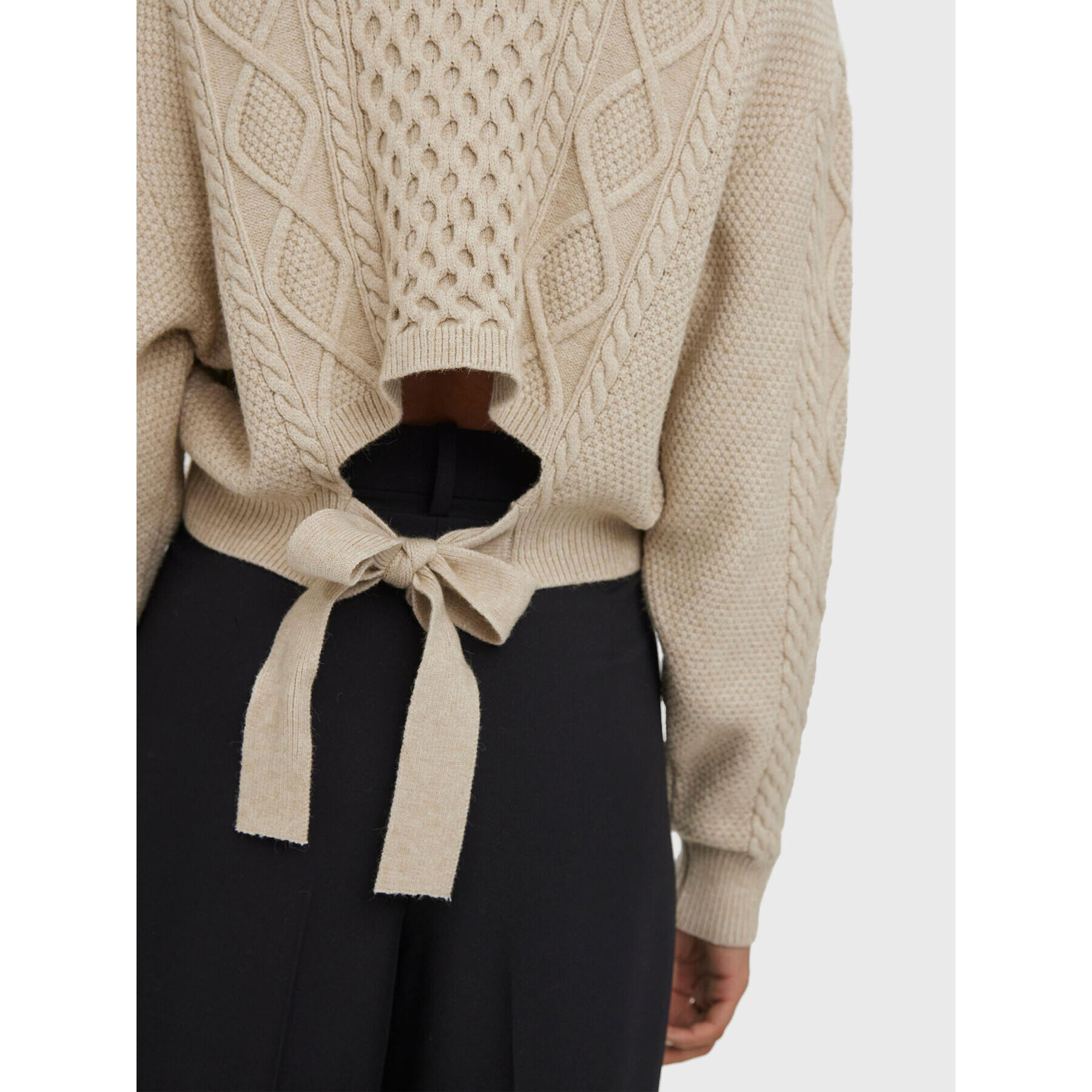 Vero Moda Пуловер Ayla 10274866 Екрю Relaxed Fit - Pepit.bg