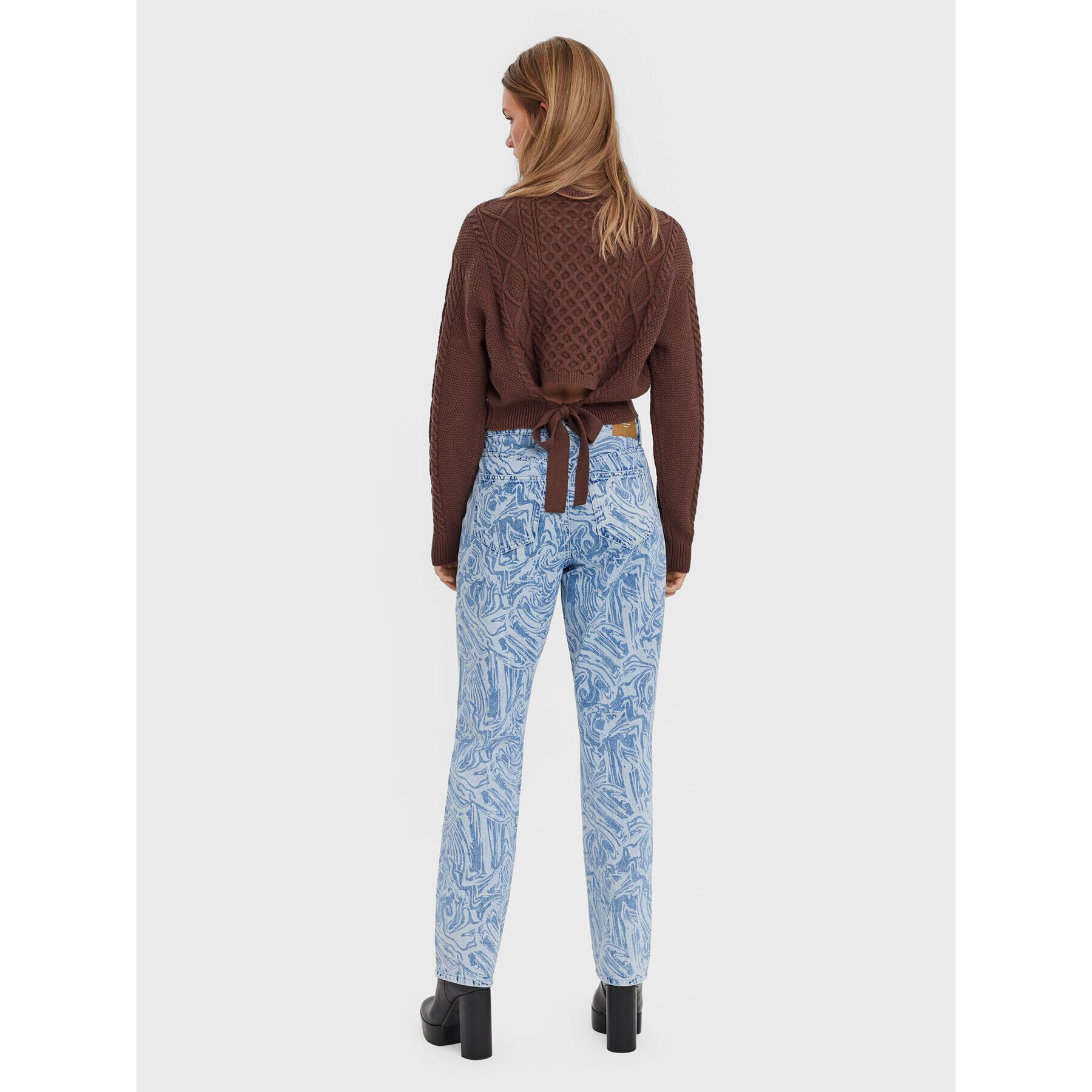 Vero Moda Пуловер Ayla 10274866 Кафяв Relaxed Fit - Pepit.bg