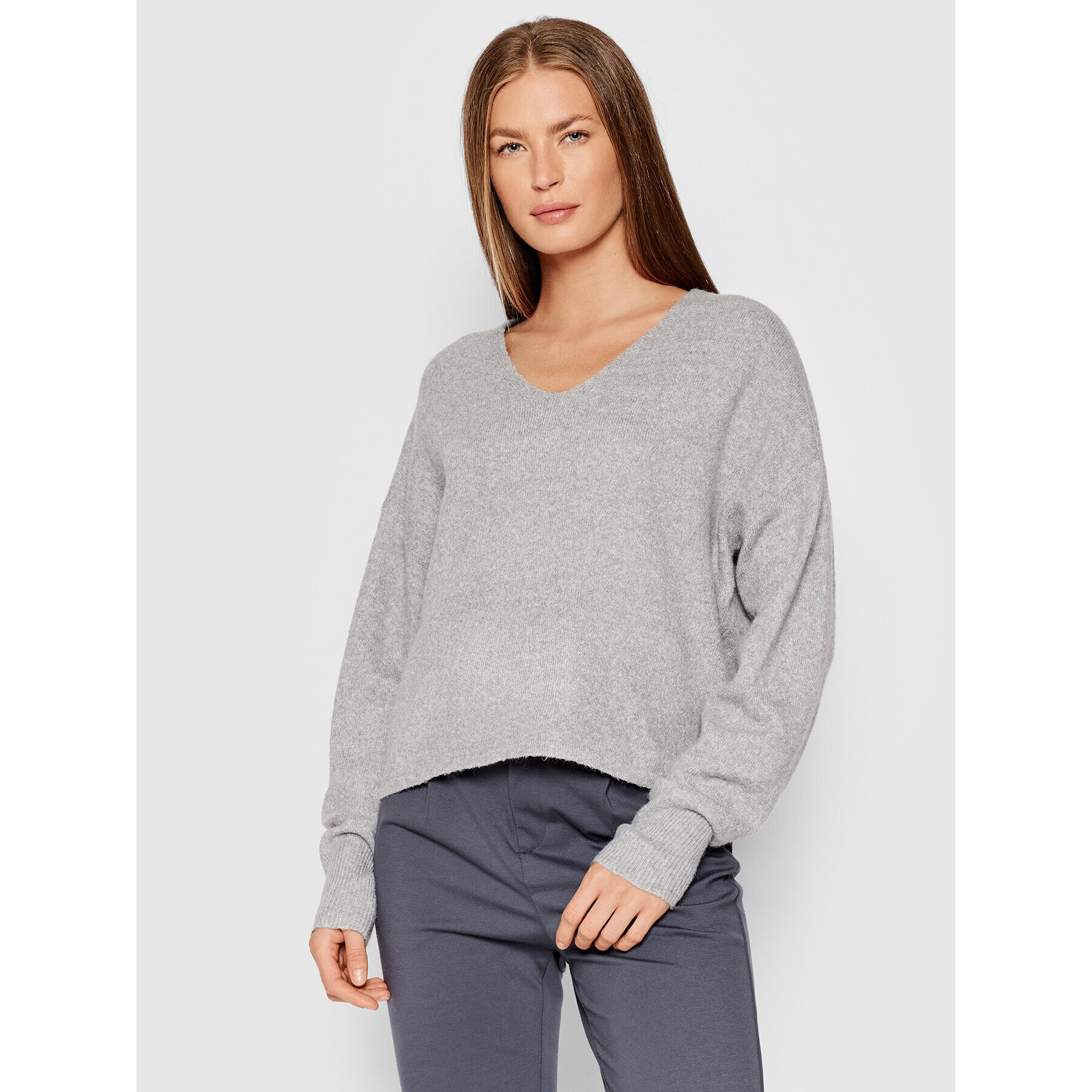 Vero Moda Пуловер Doffy 10252090 Сив Loose Fit - Pepit.bg