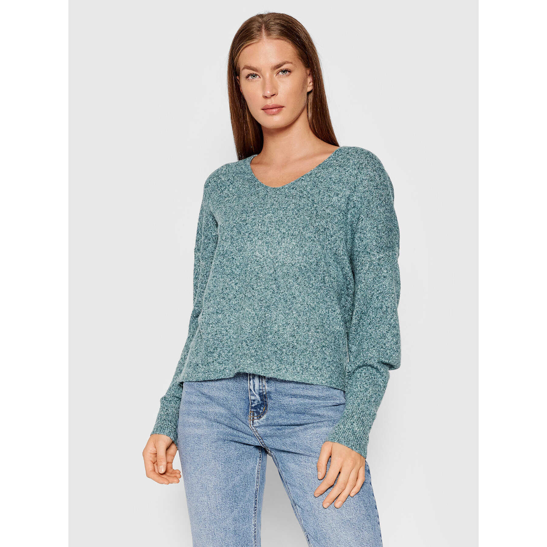 Vero Moda Пуловер Doffy 10252090 Зелен Loose Fit - Pepit.bg