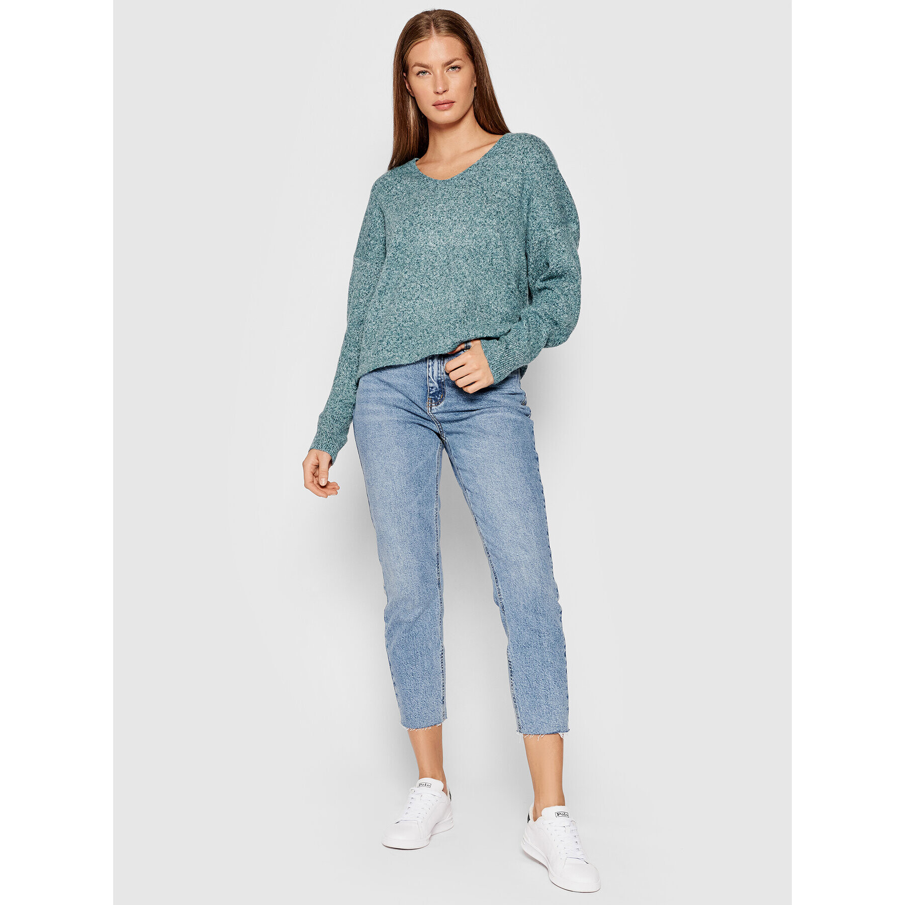 Vero Moda Пуловер Doffy 10252090 Зелен Loose Fit - Pepit.bg
