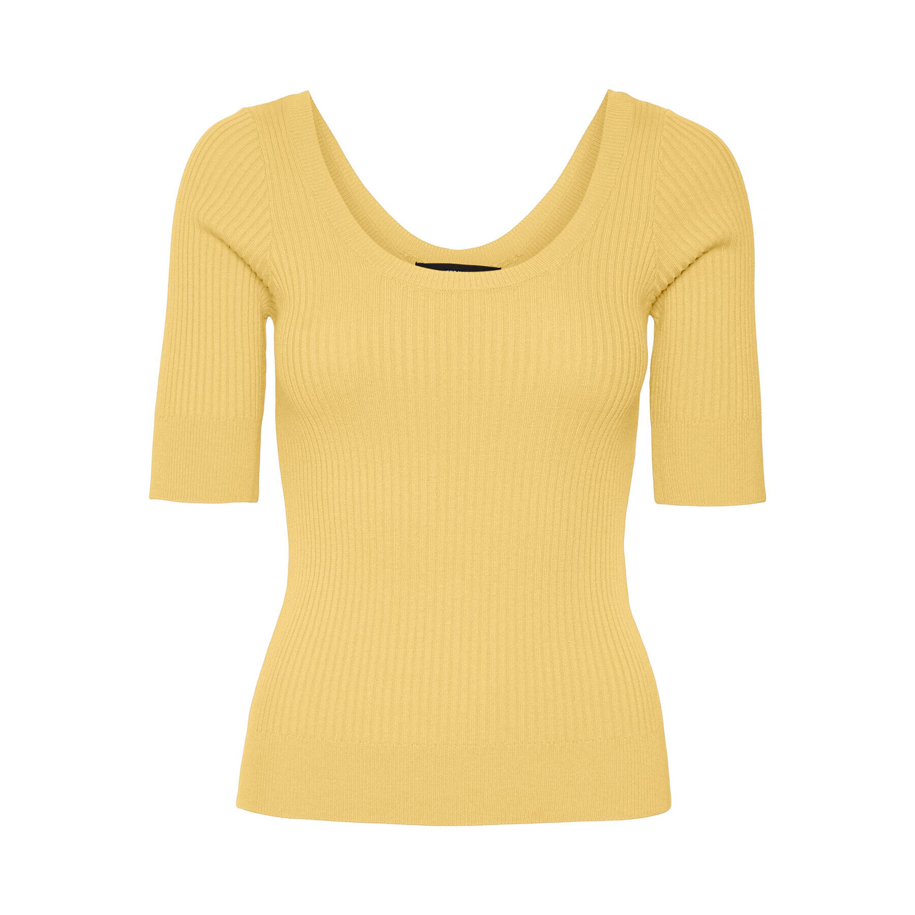 Vero Moda Пуловер Estela 10277850 Жълт Slim Fit - Pepit.bg