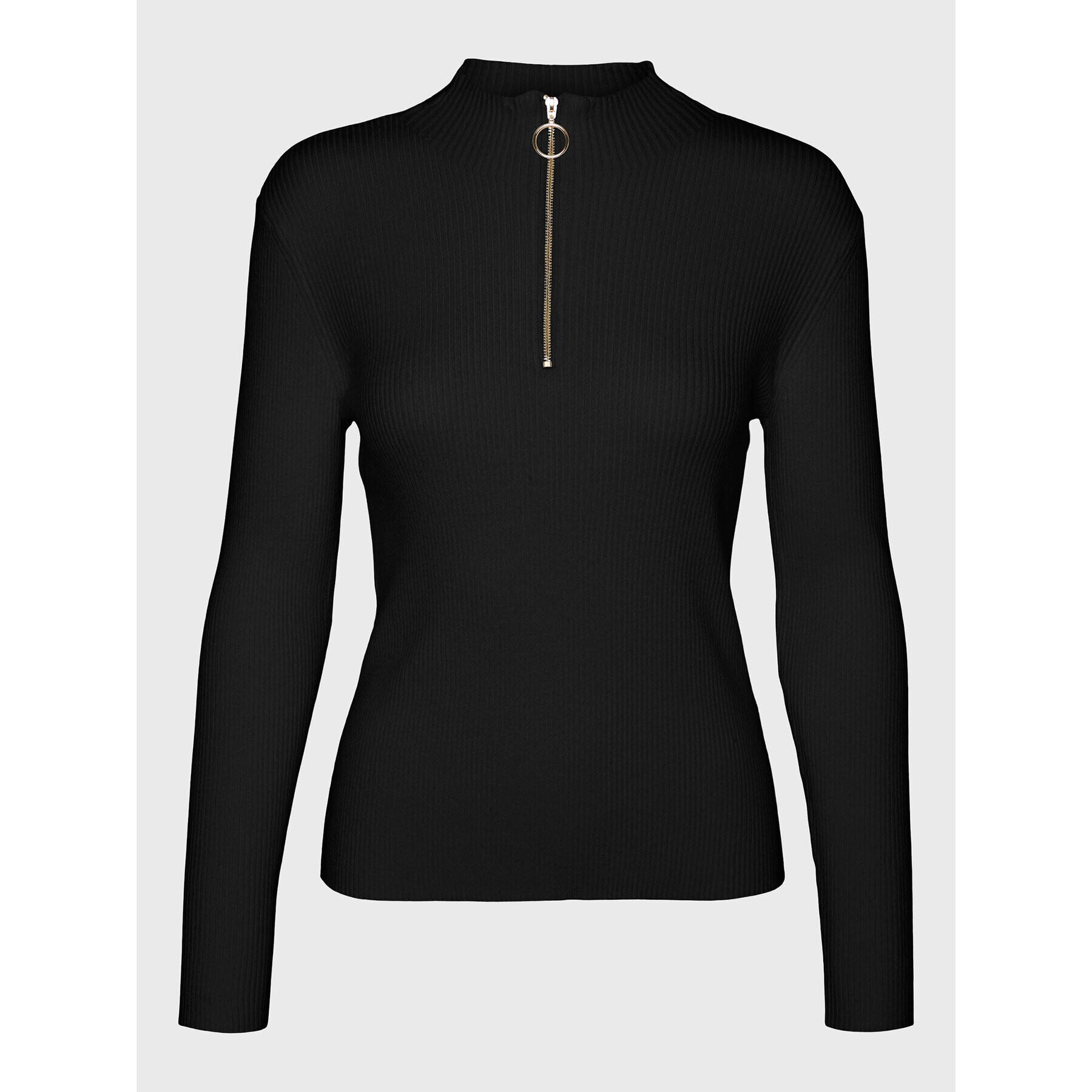 Vero Moda Пуловер Evie 10269110 Черен Slim Fit - Pepit.bg