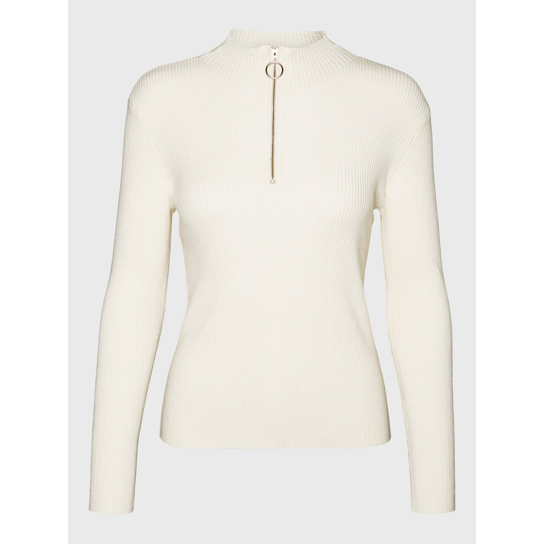 Vero Moda Пуловер Evie 10269110 Екрю Slim Fit - Pepit.bg
