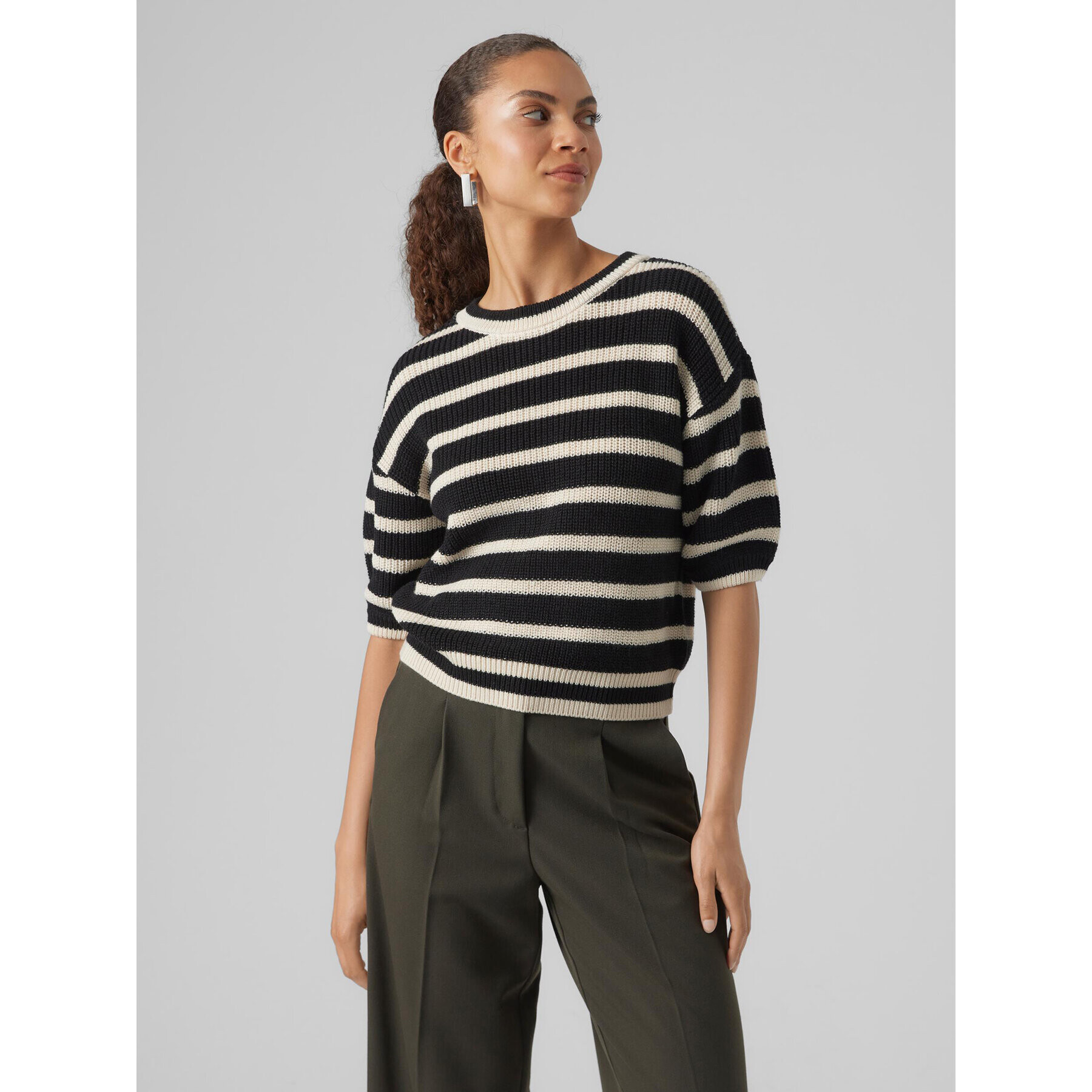 Vero Moda Пуловер Fabulous 10297808 Черен Regular Fit - Pepit.bg