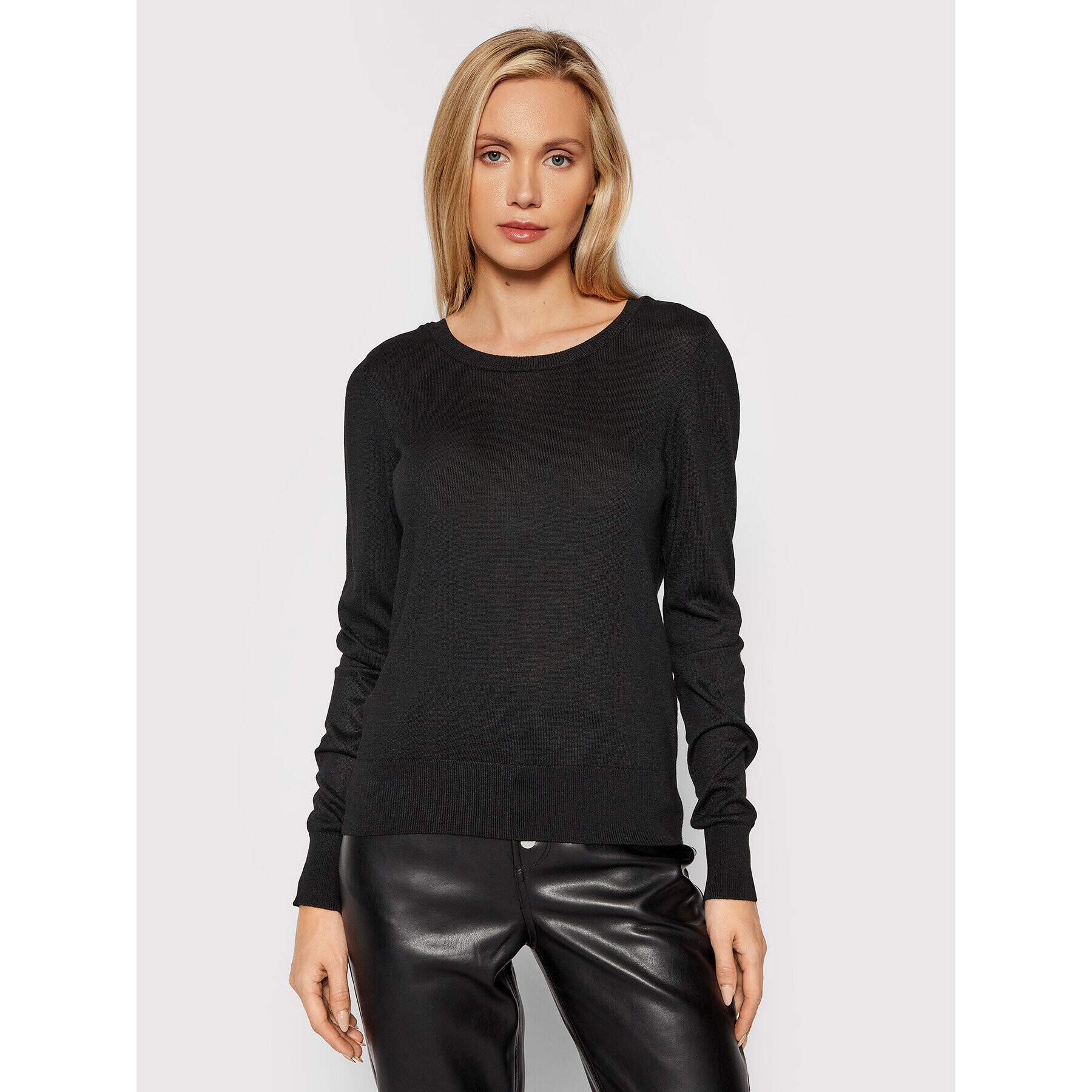 Vero Moda Пуловер Felicity 10231475 Черен Regular Fit - Pepit.bg