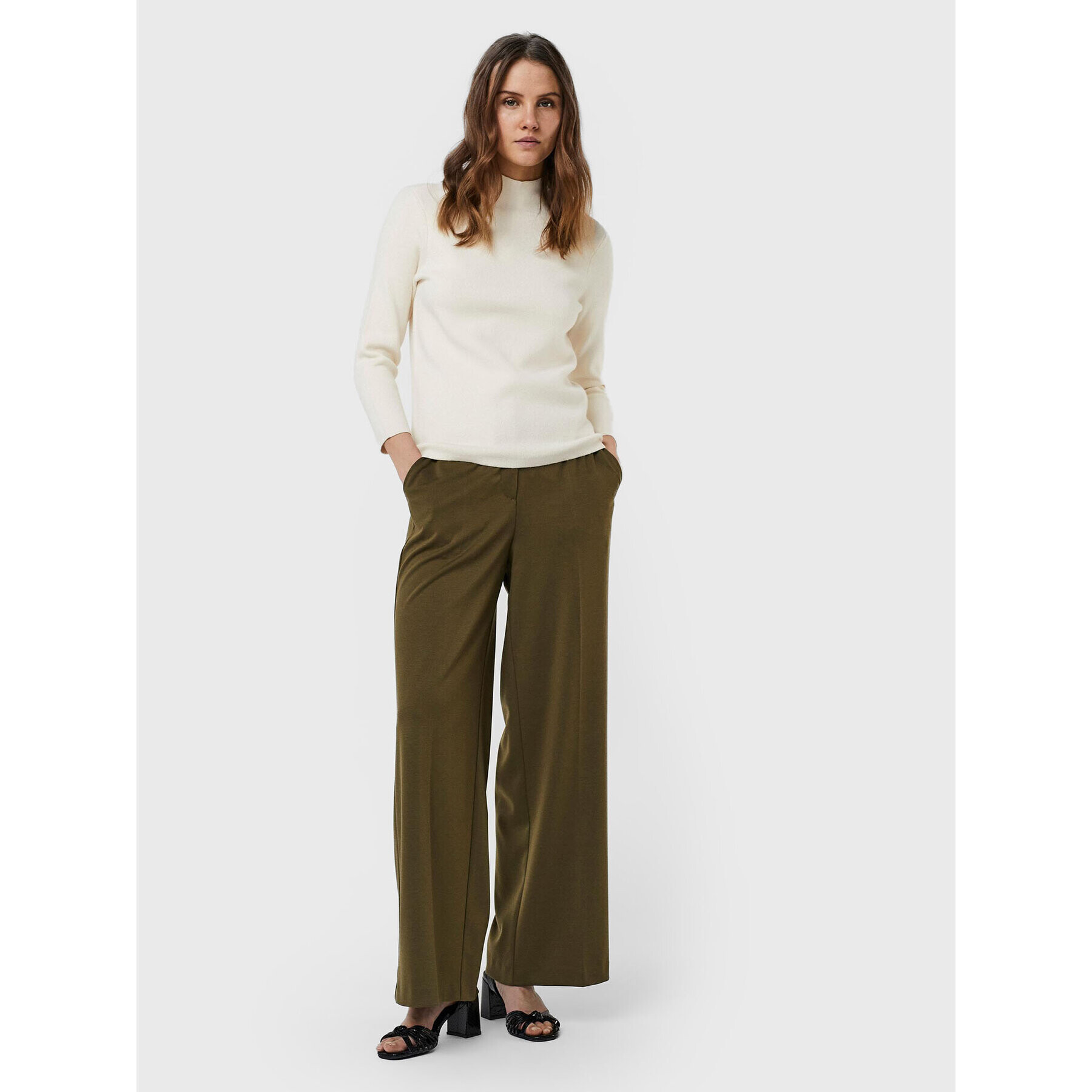 Vero Moda Пуловер Gold 10257153 Бежов Regular Fit - Pepit.bg