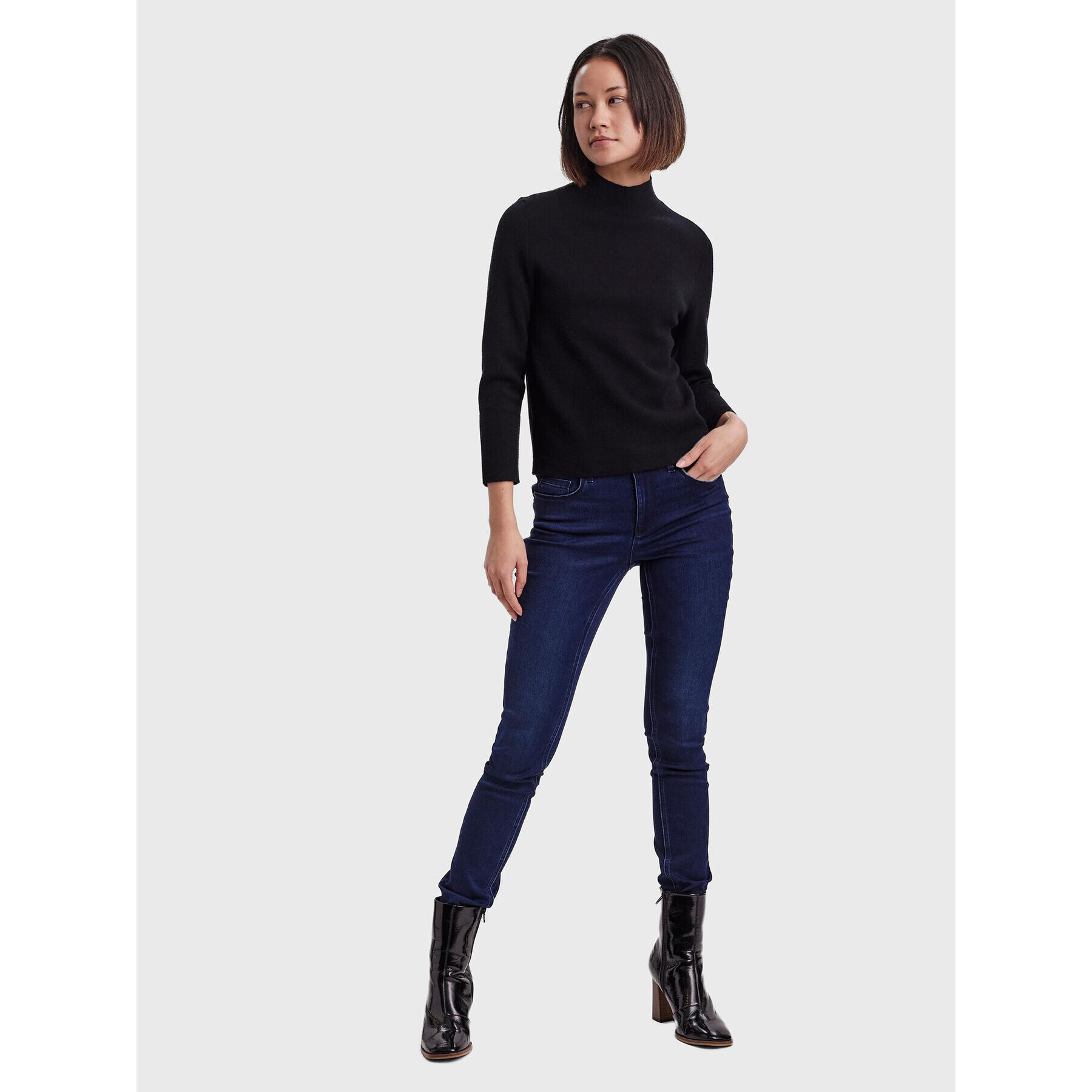 Vero Moda Пуловер Gold 10257153 Черен Regular Fit - Pepit.bg