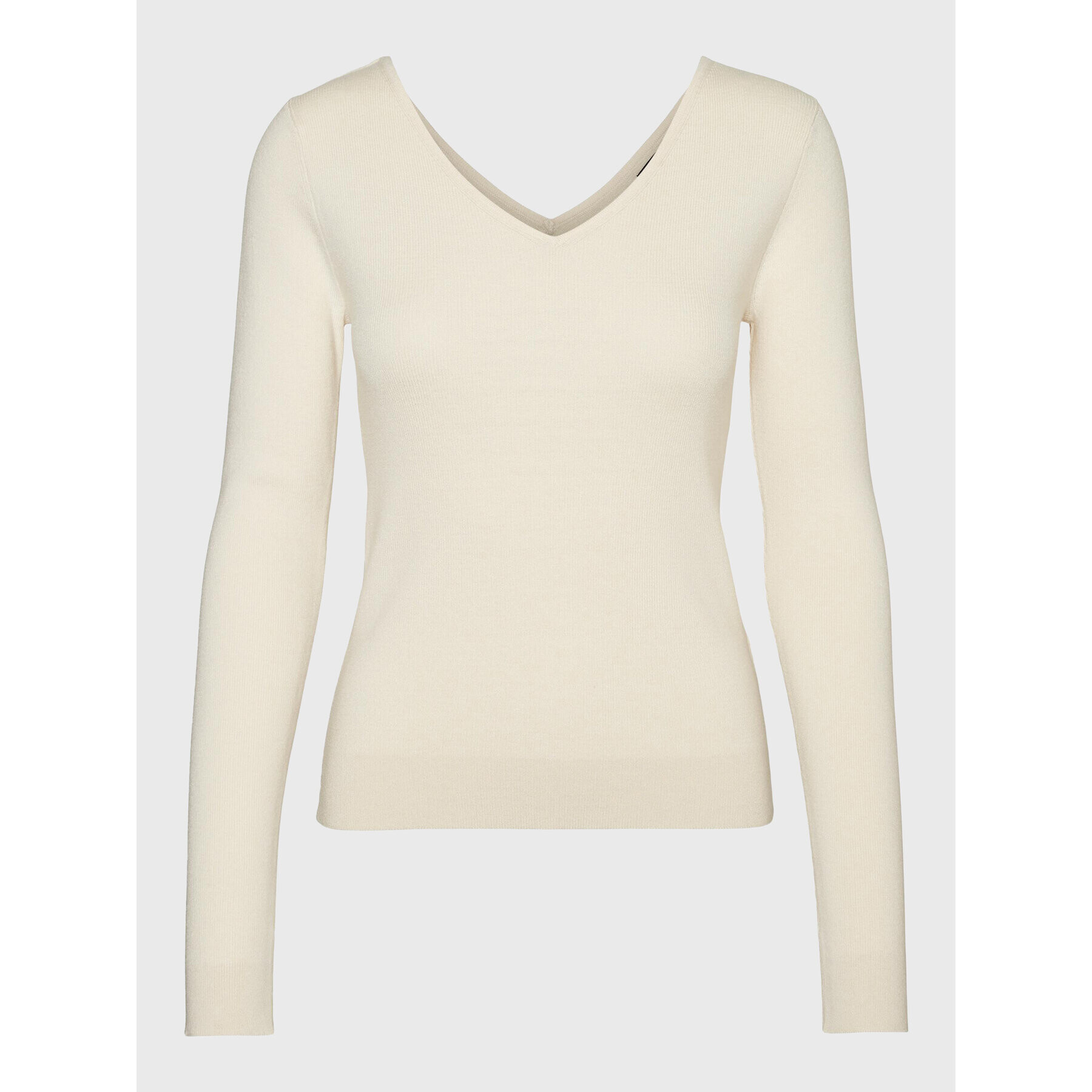 Vero Moda Пуловер Gold 10257154 Бежов Slim Fit - Pepit.bg