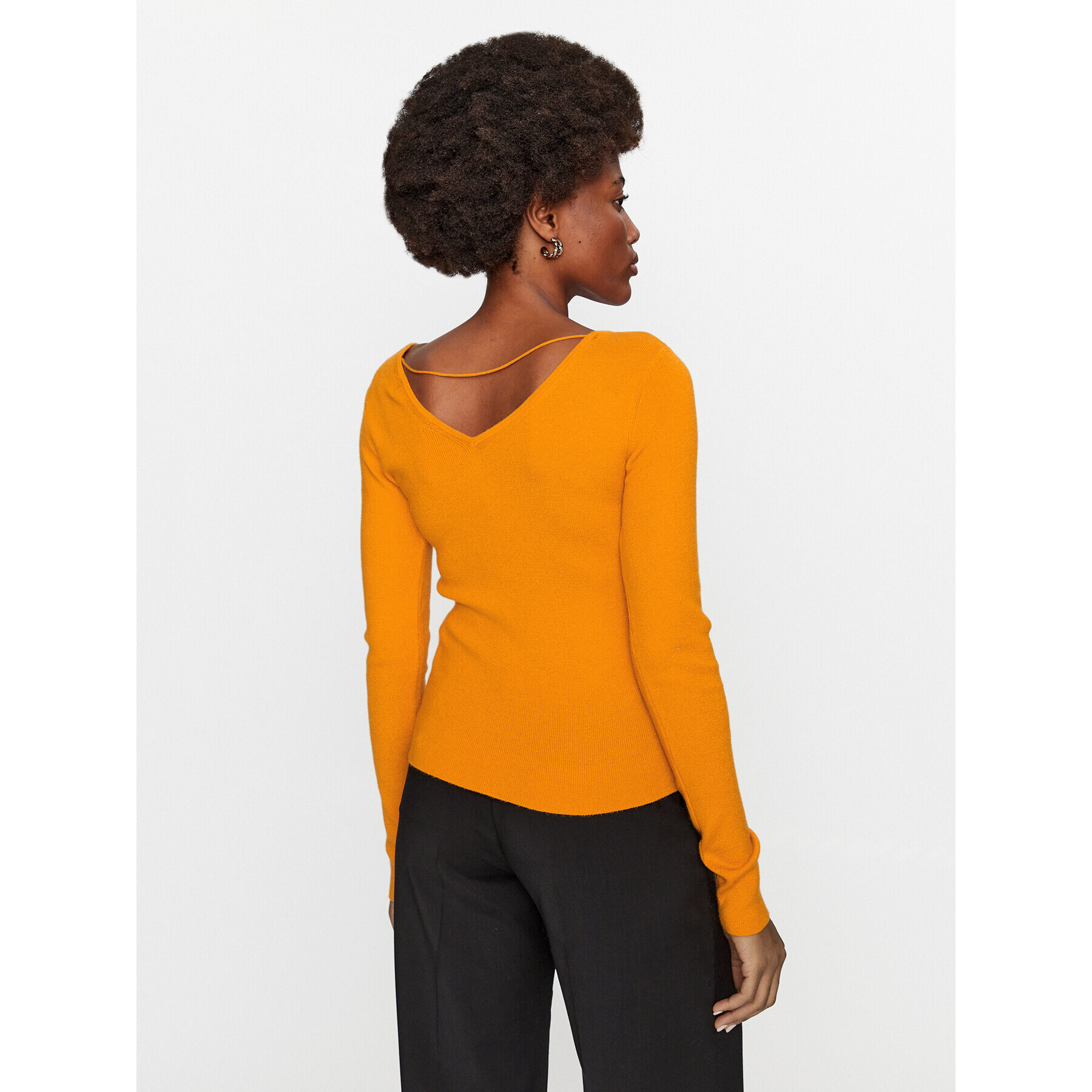 Vero Moda Пуловер Gold 10257154 Оранжев Regular Fit - Pepit.bg