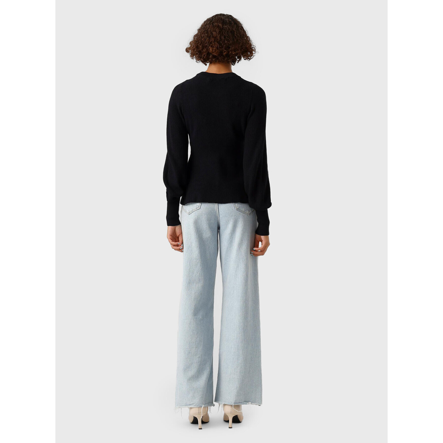 Vero Moda Пуловер Holly 10268921 Черен Regular Fit - Pepit.bg