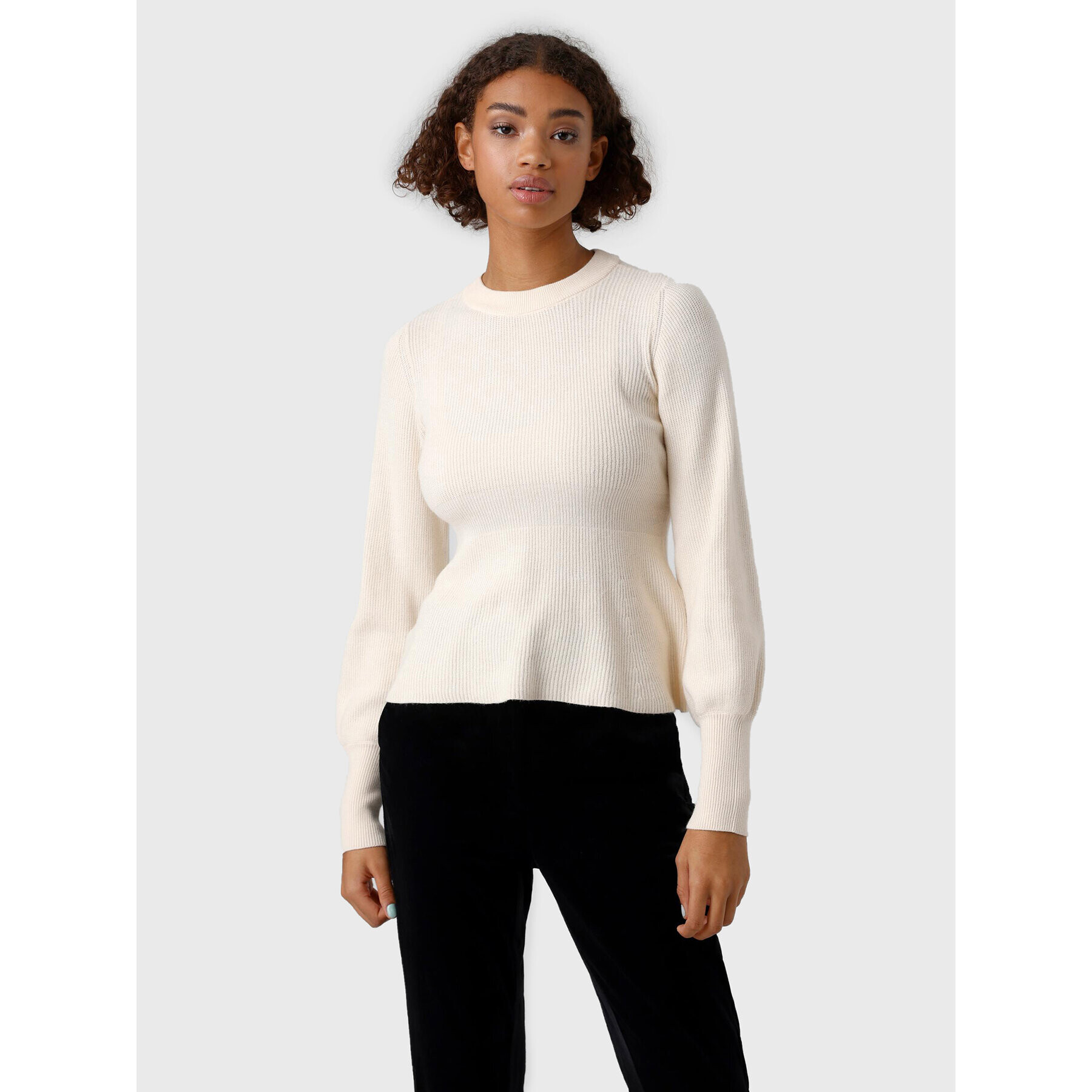 Vero Moda Пуловер Holly 10268921 Екрю Regular Fit - Pepit.bg