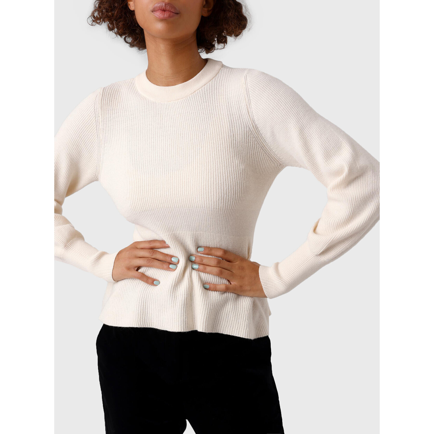 Vero Moda Пуловер Holly 10268921 Екрю Regular Fit - Pepit.bg