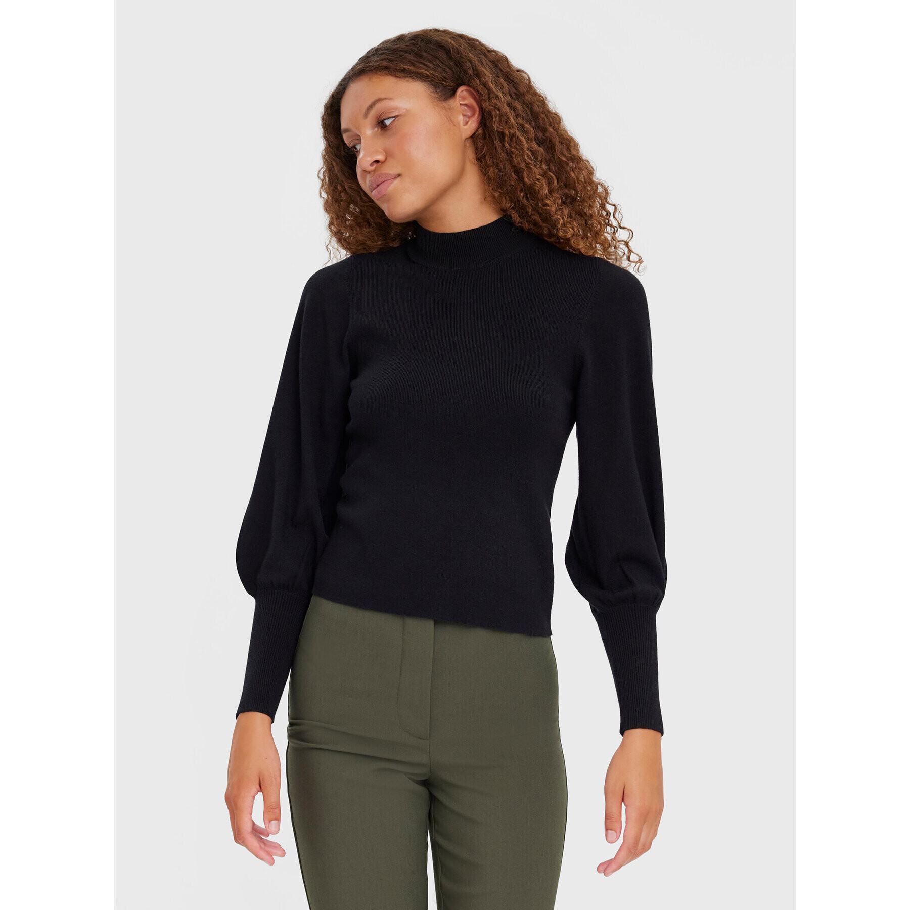 Vero Moda Пуловер Holly Karis 10268022 Черен Regular Fit - Pepit.bg