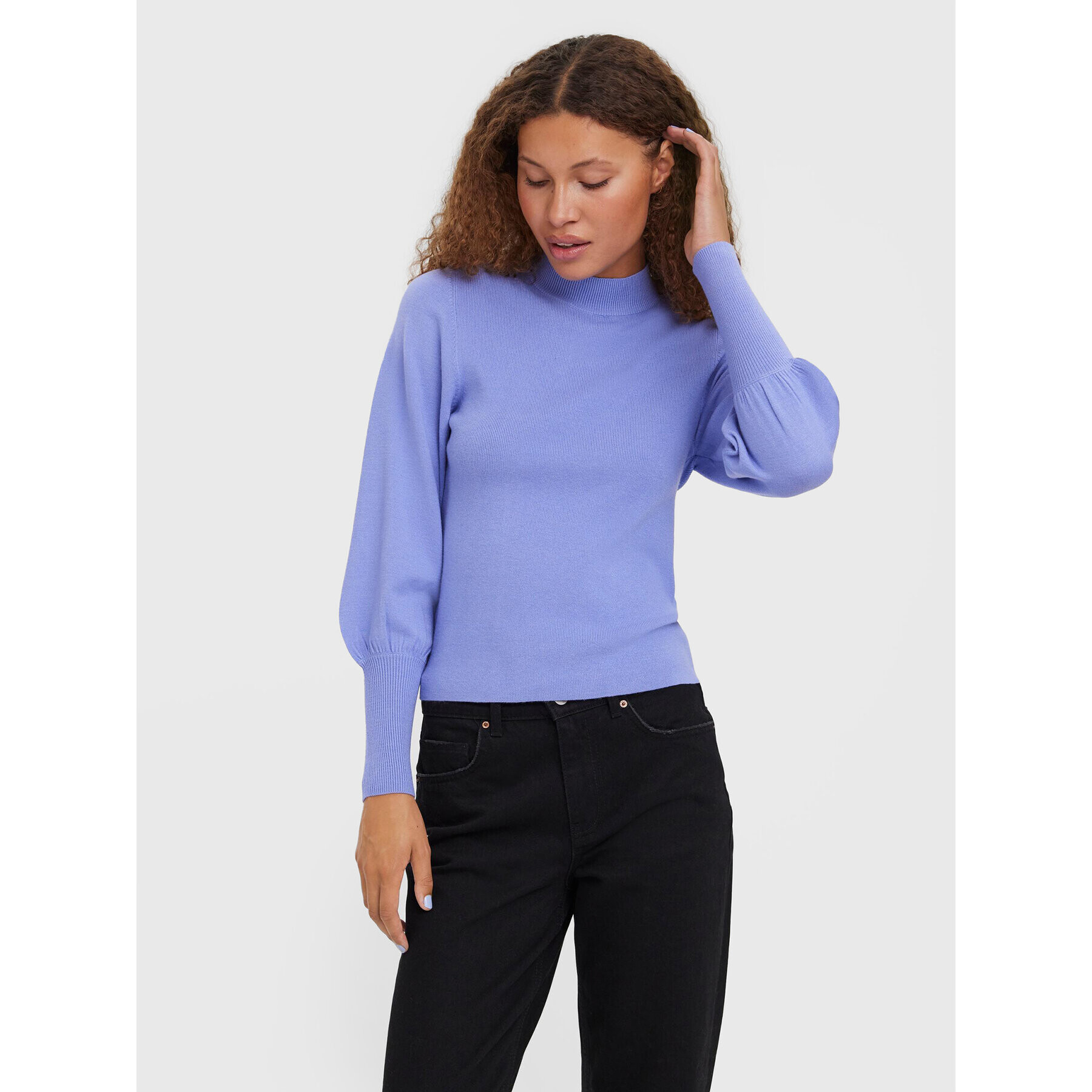 Vero Moda Пуловер Holly Karis 10268022 Виолетов Regular Fit - Pepit.bg