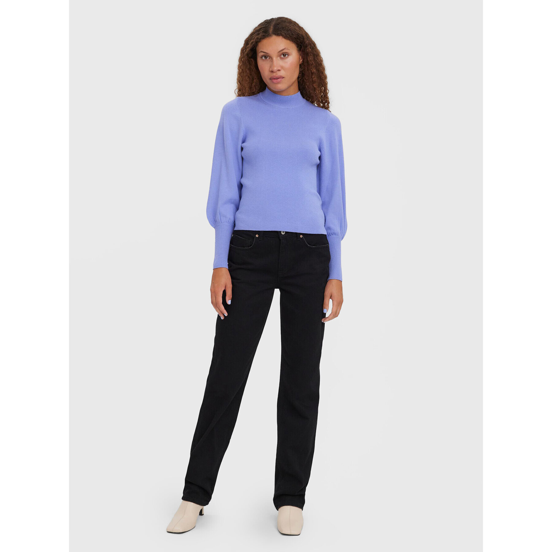Vero Moda Пуловер Holly Karis 10268022 Виолетов Regular Fit - Pepit.bg