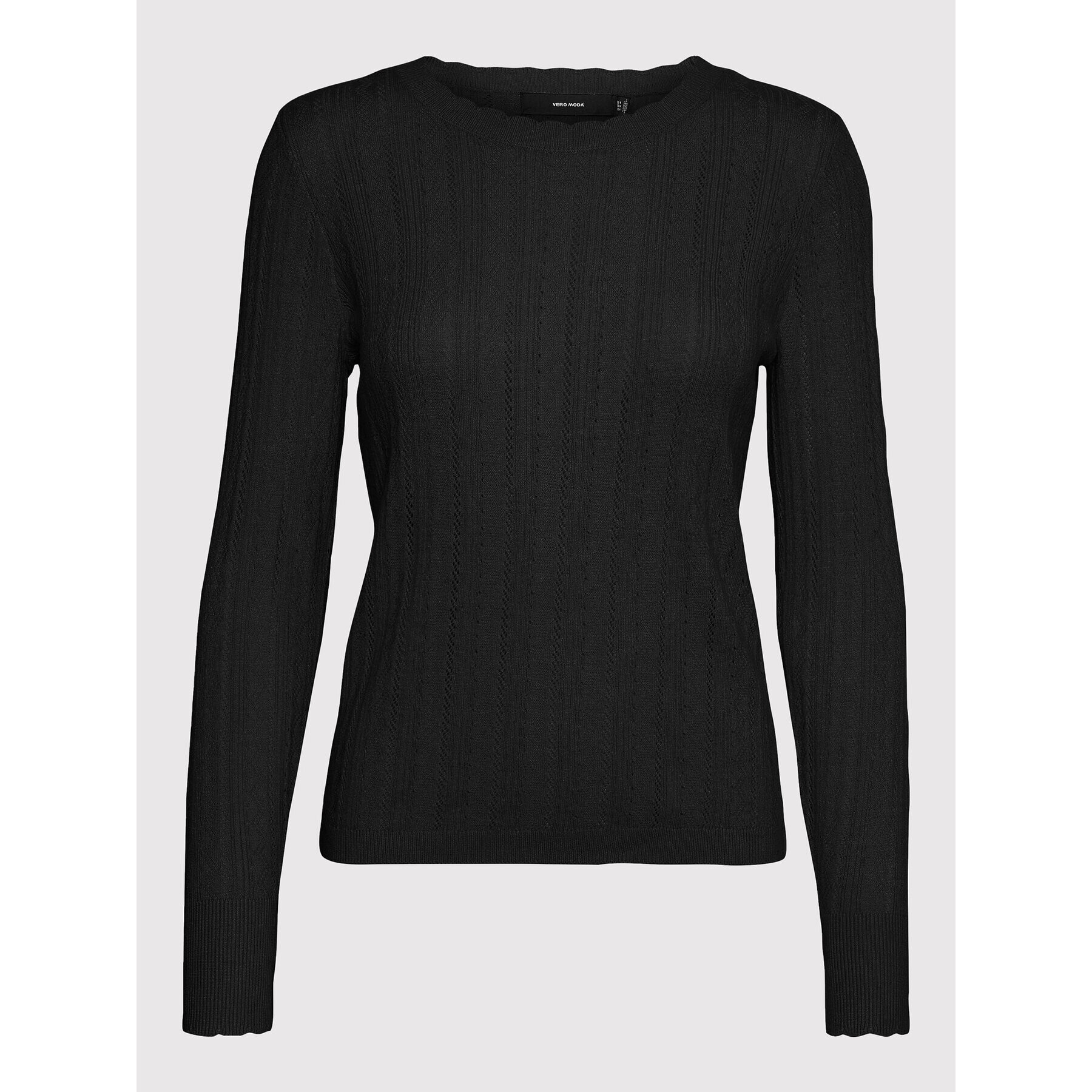 Vero Moda Пуловер Karis 10268004 Черен Regular Fit - Pepit.bg
