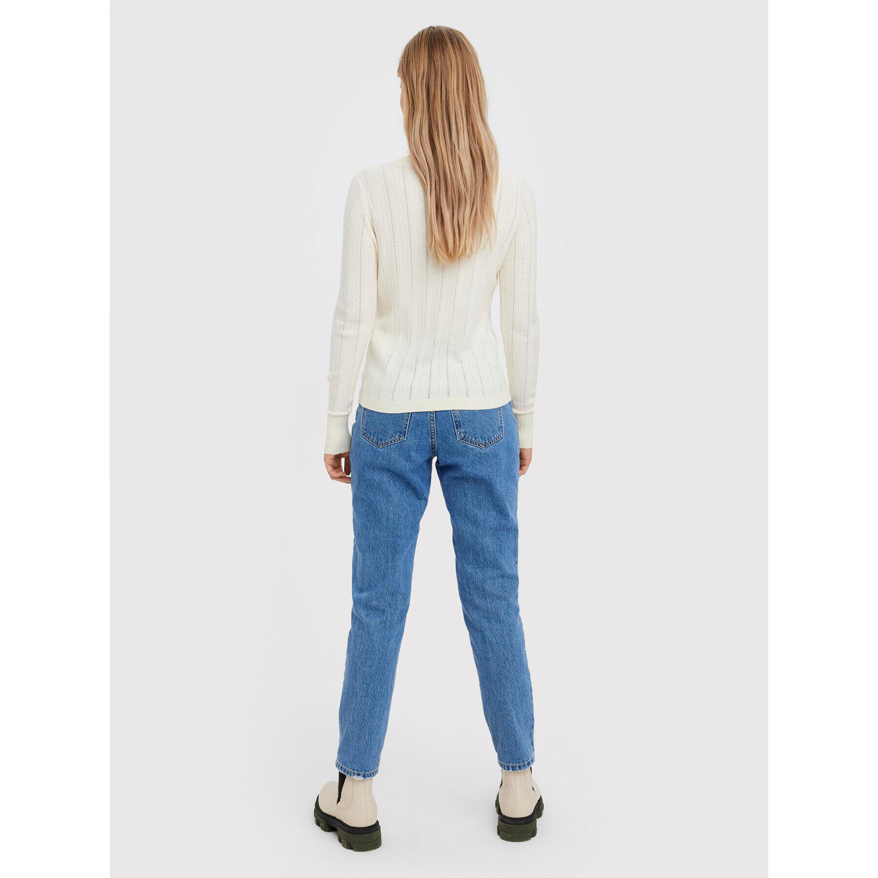 Vero Moda Пуловер Karis 10268004 Екрю Regular Fit - Pepit.bg