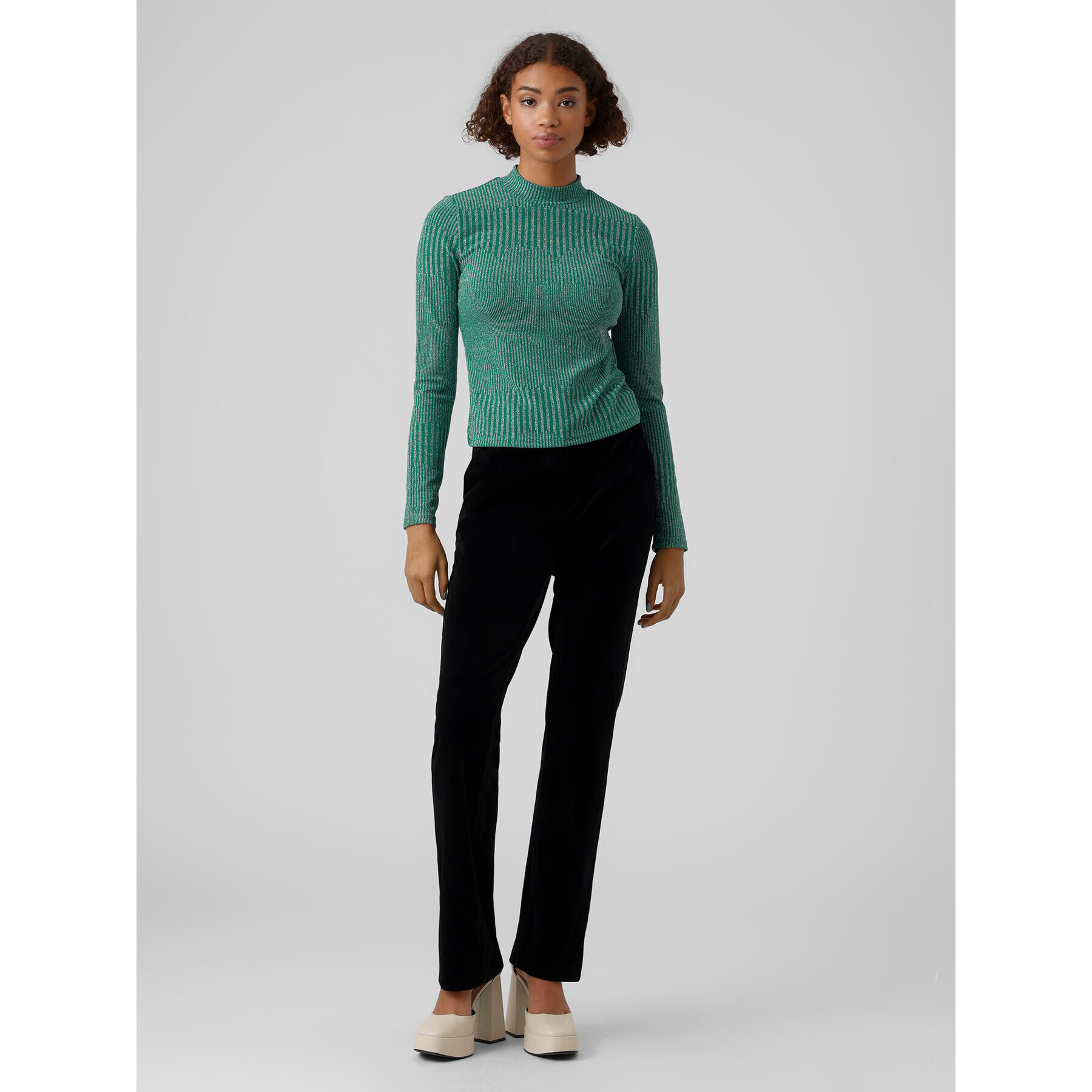 Vero Moda Пуловер Karita 10276592 Зелен Regular Fit - Pepit.bg