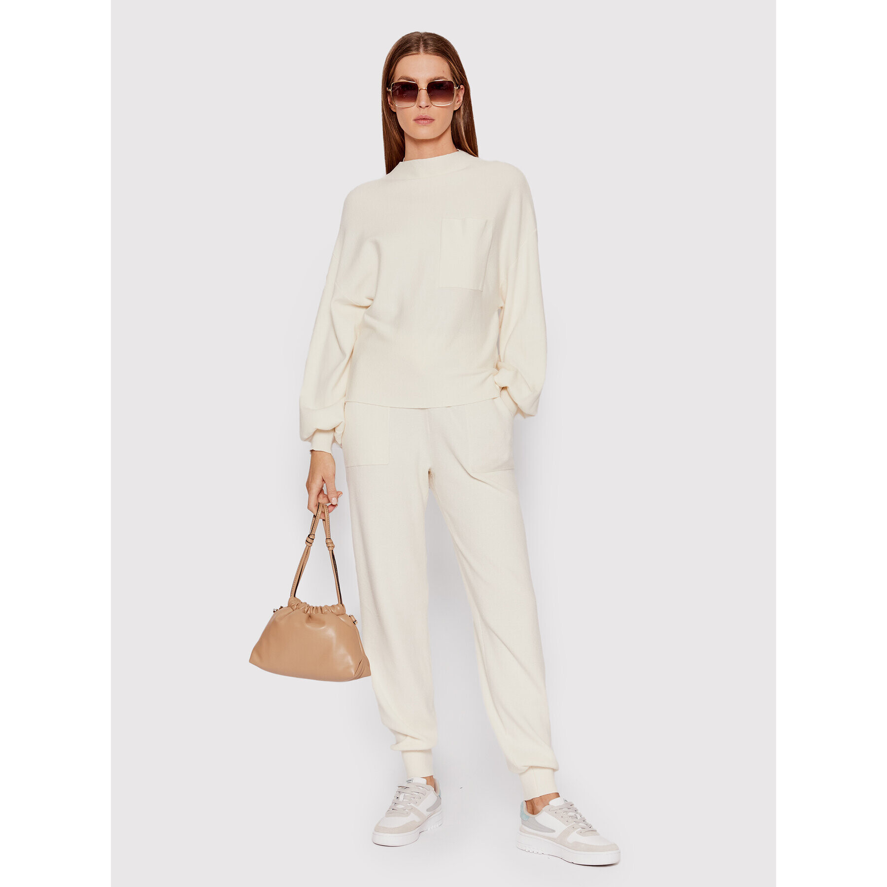 Vero Moda Пуловер Nancy 10260585 Бежов Regular Fit - Pepit.bg