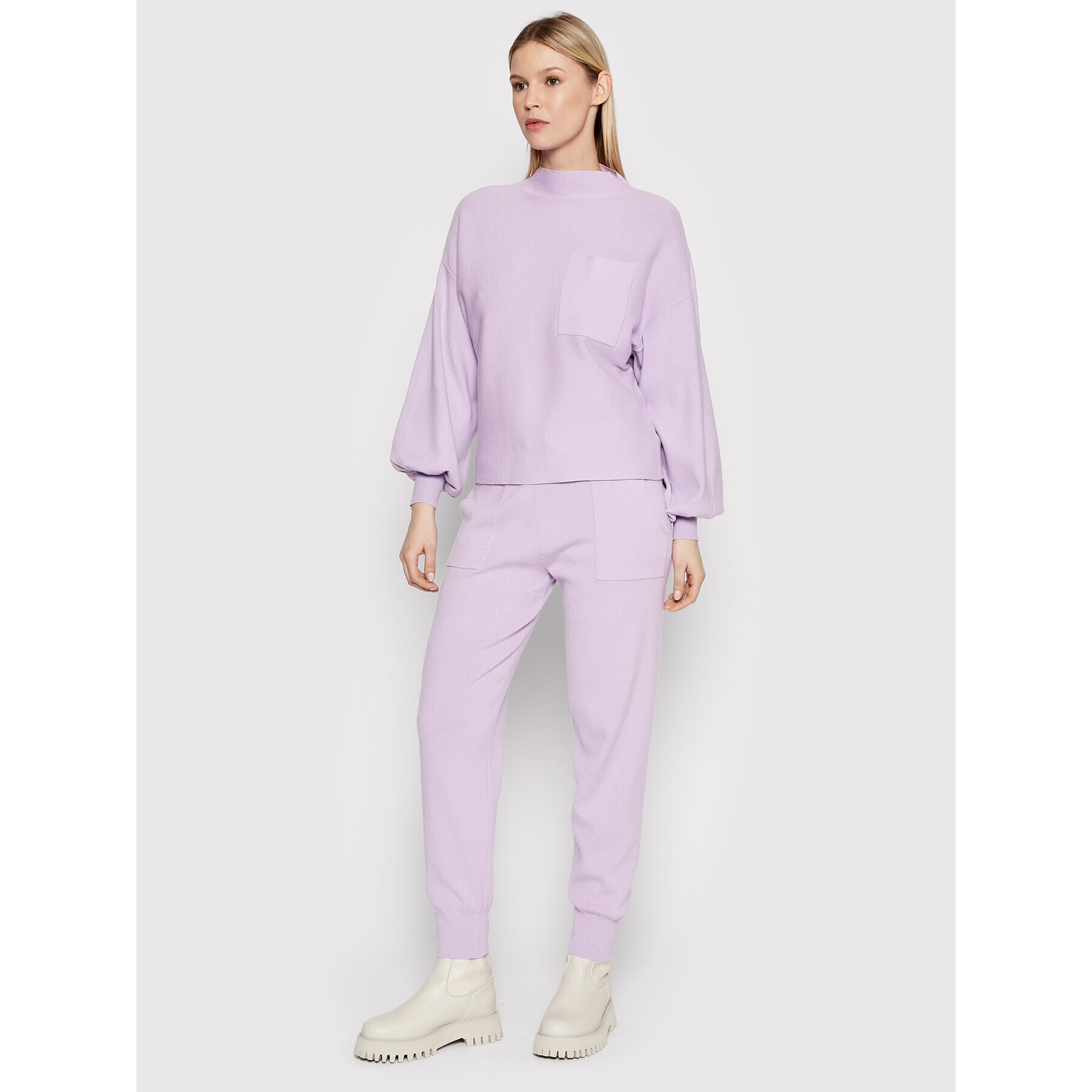 Vero Moda Пуловер Nancy 10260585 Виолетов Relaxed Fit - Pepit.bg