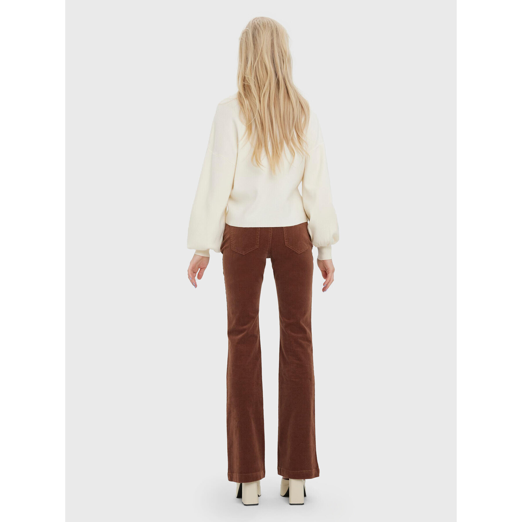 Vero Moda Пуловер Nancy 10268604 Екрю Regular Fit - Pepit.bg